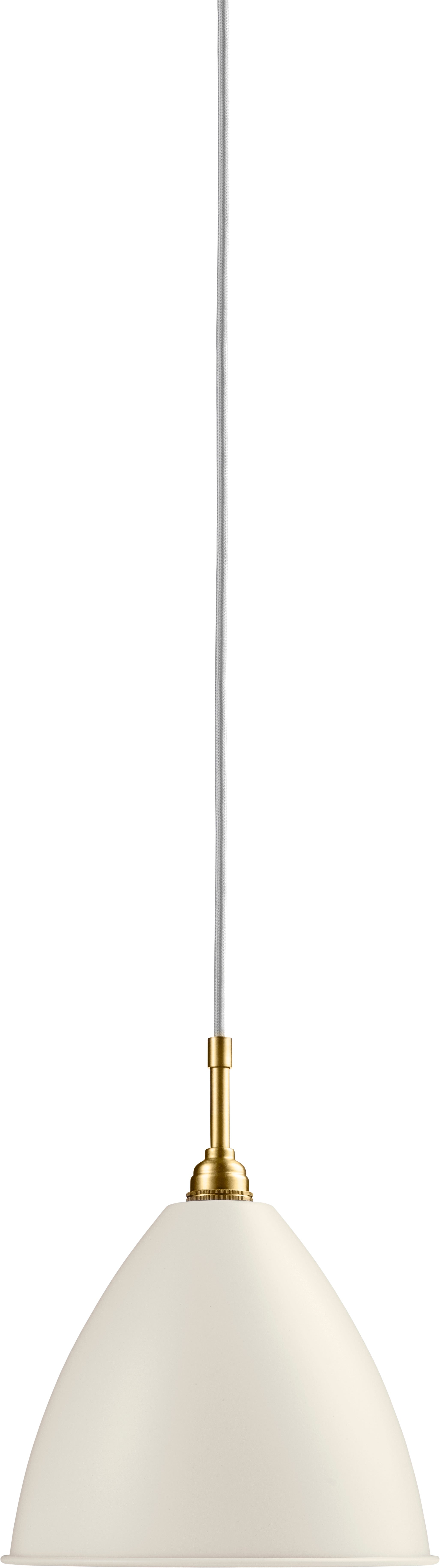 Pendelleuchte BESTLITE BL9 Messing mit cremefarbenem Schirm