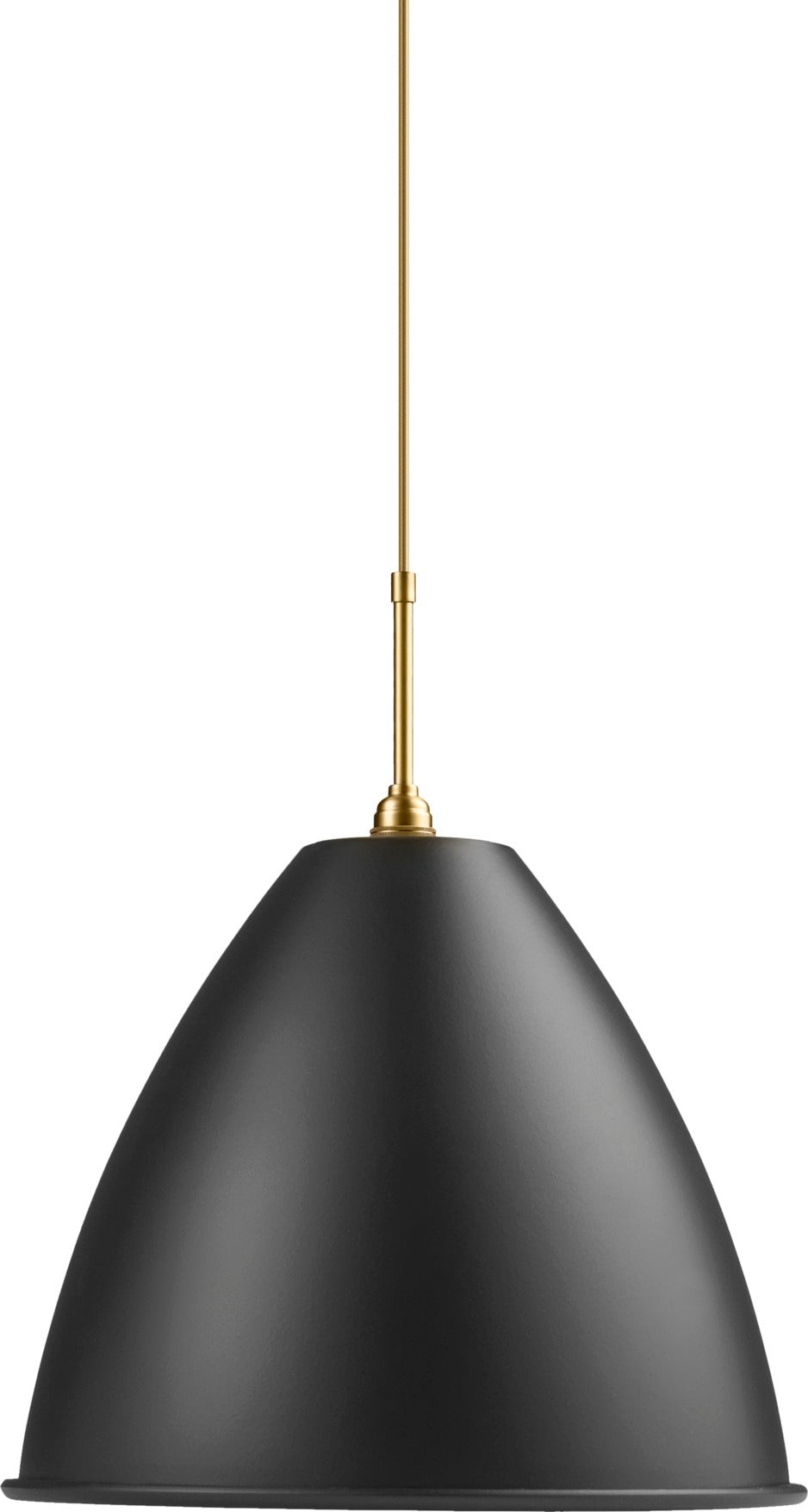 BESTLITE BL9 Pendant Lamp in Brass with Black Shade