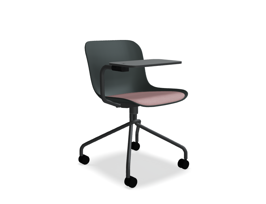 Swivel chair Baltic 2 remix metal base with wheels for a hard surface