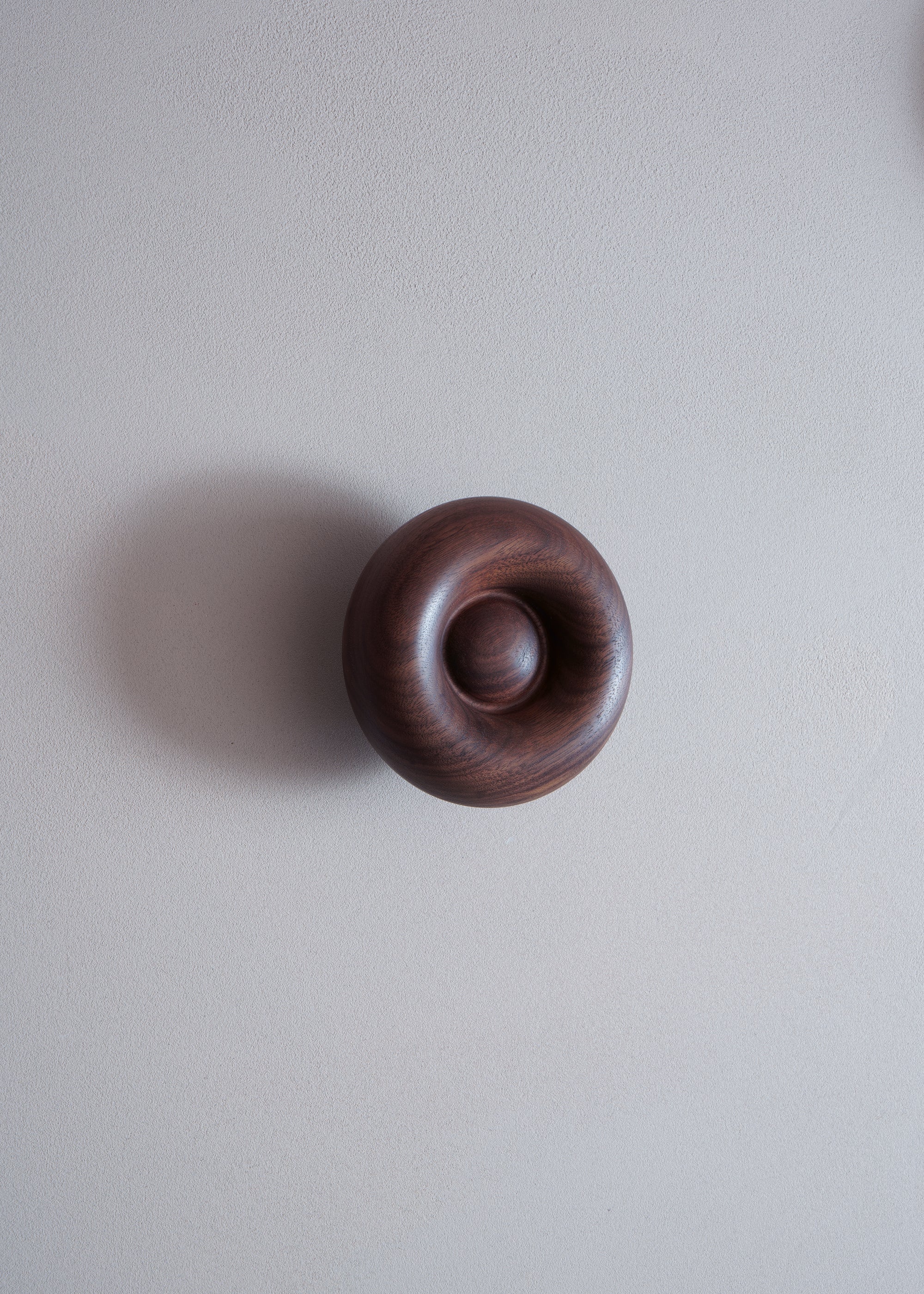 BLOP wall hook walnut wood