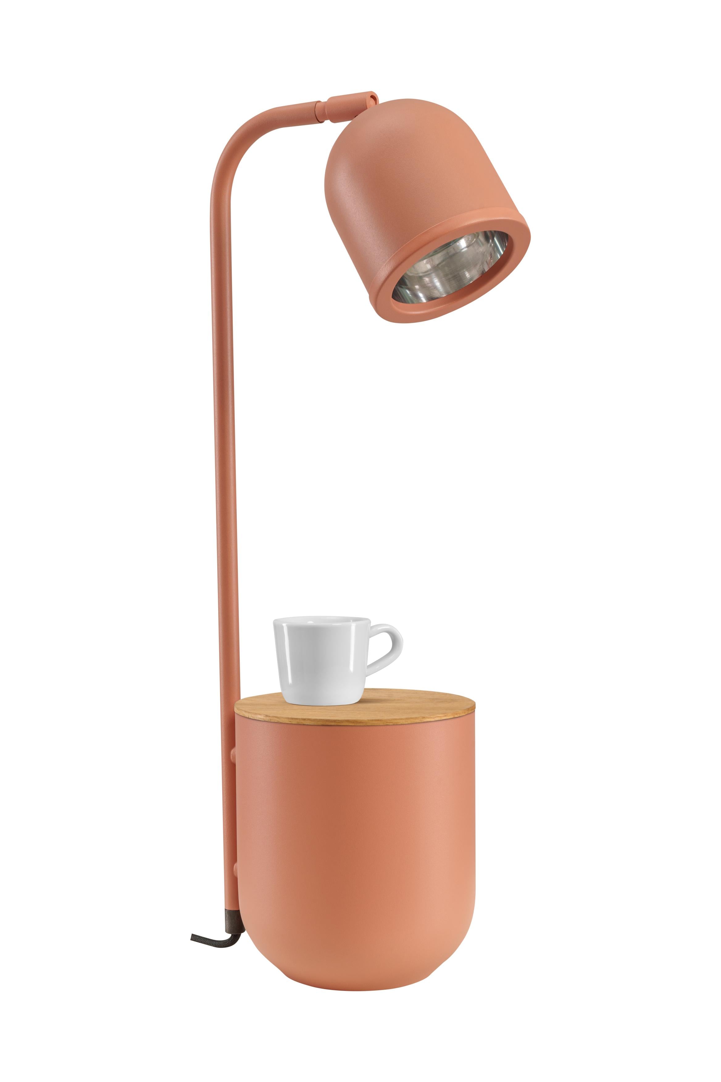 Schreibtischlampe BOTANICA WOOD Terrakotta