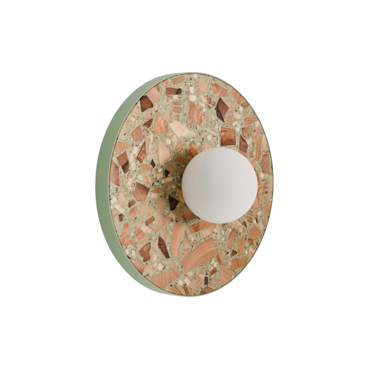 Wandleuchte LEGRA salbeigrün