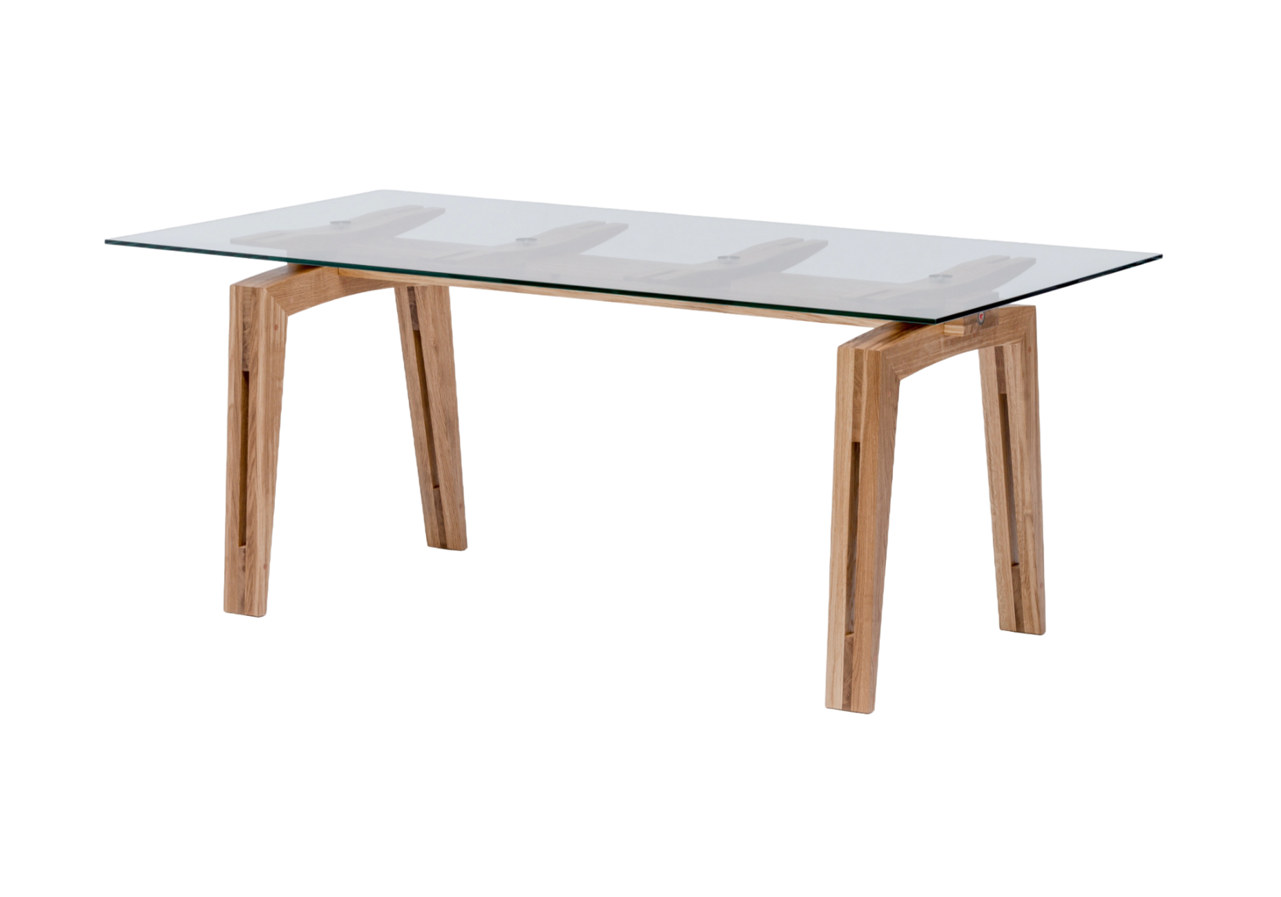 TAMAZO AIR table with glass top