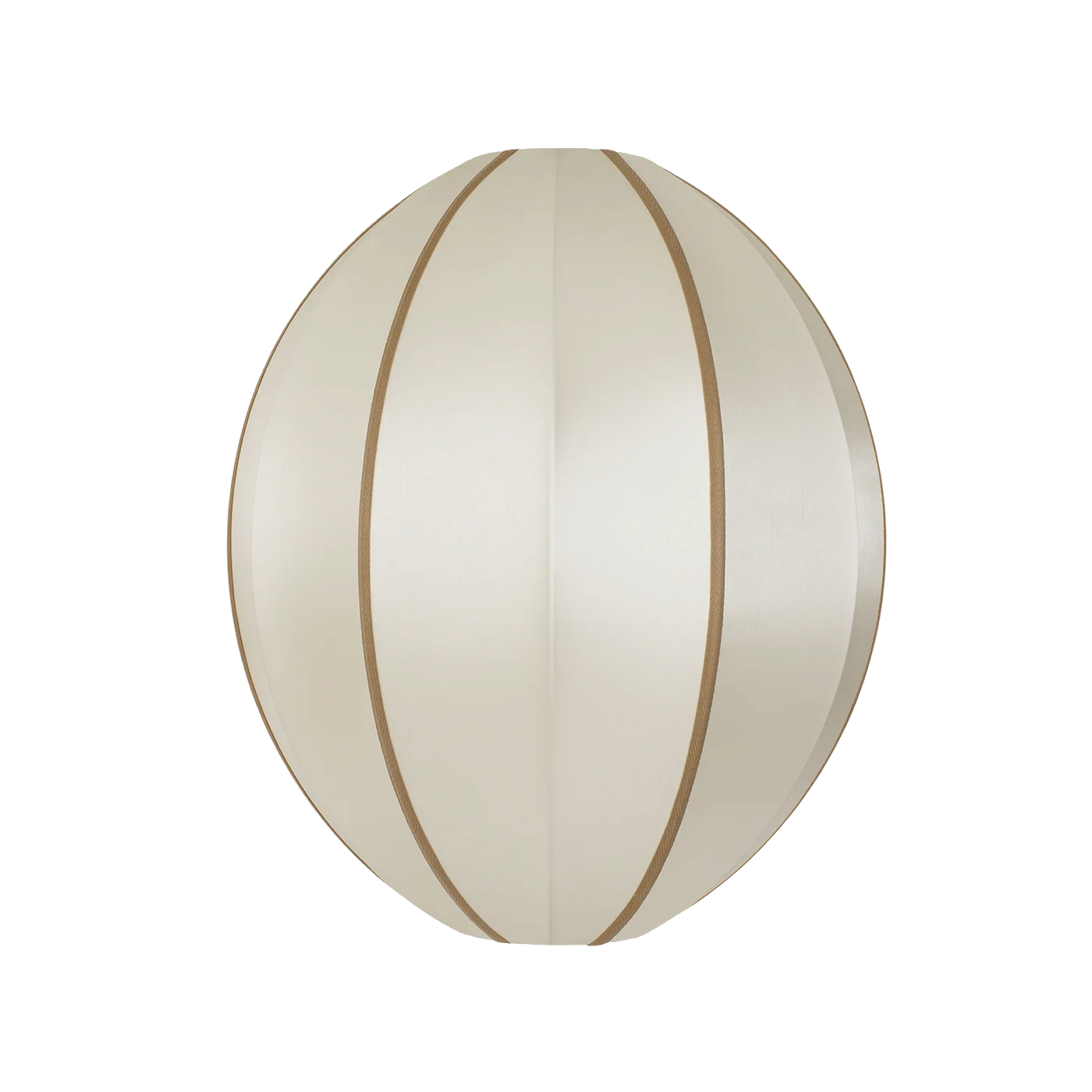 Oval lampshade broken white with amber