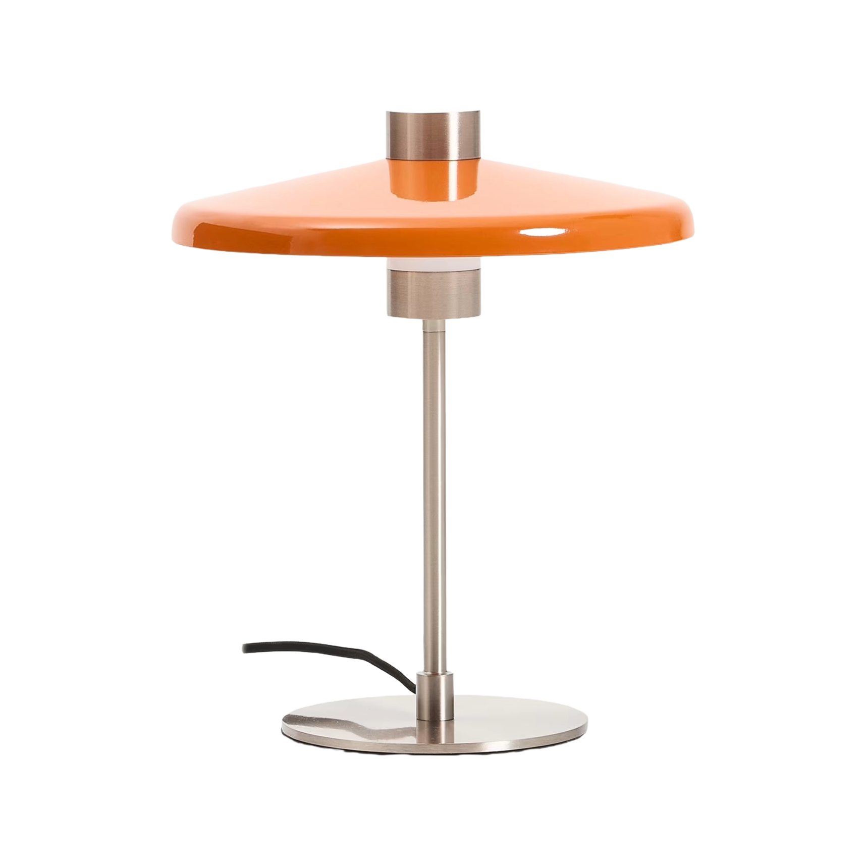 NUVIRA Table Lamp Orange with Silver Base