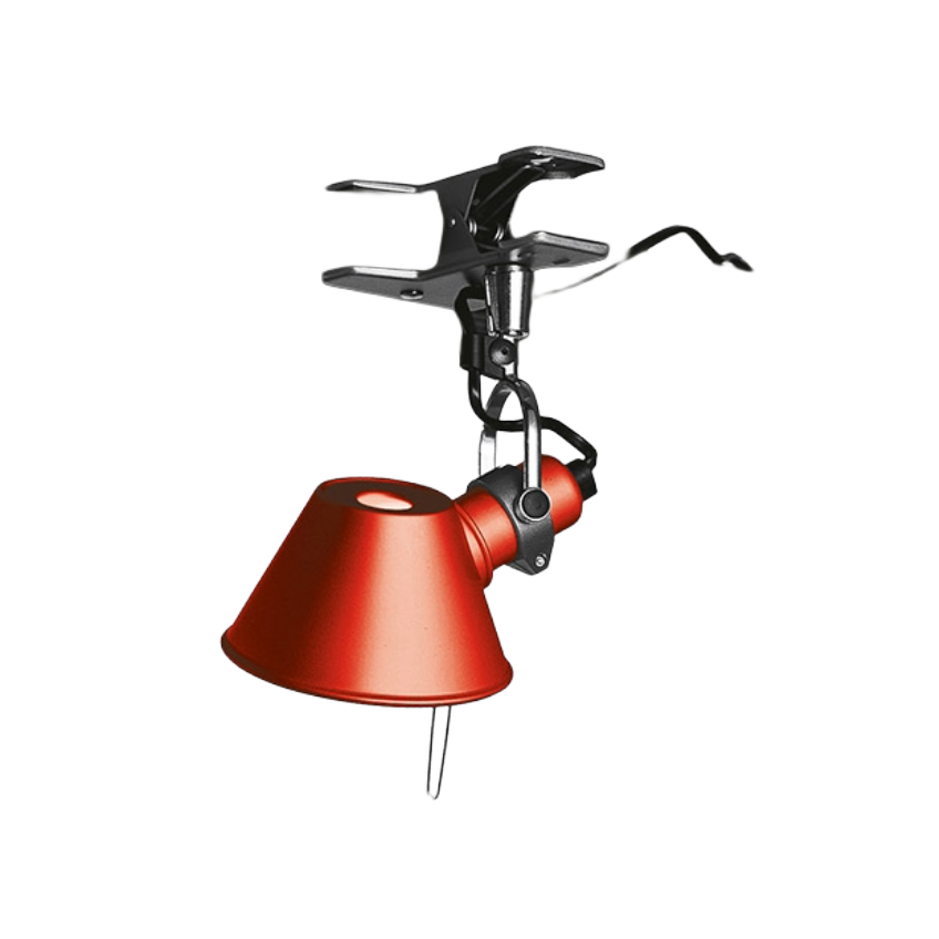 TOLOMEO PINZA MICRO Clip Lamp Red