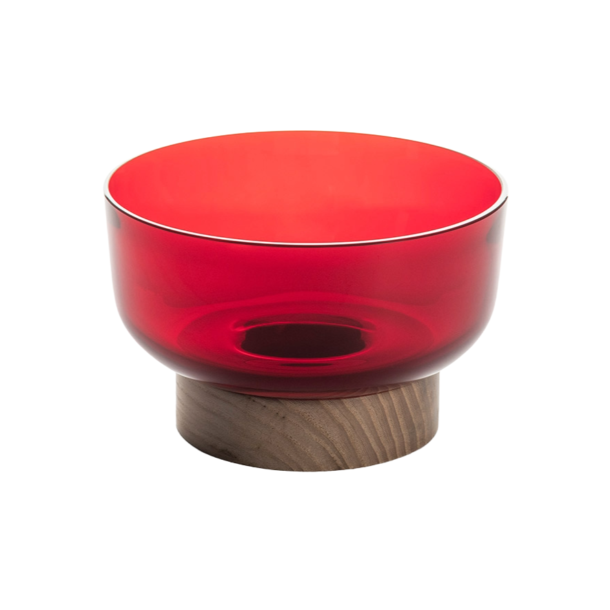 Misa BONTA red with wooden base