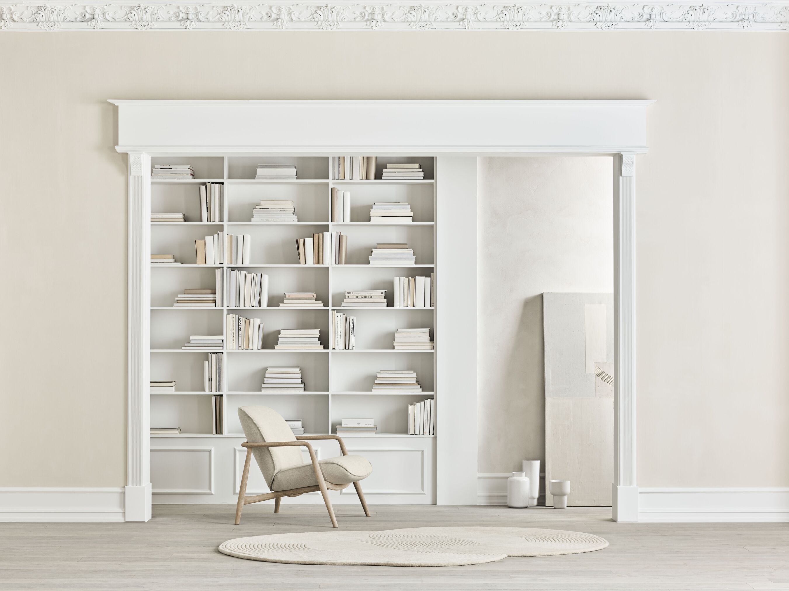 Zen Rounded rug cream