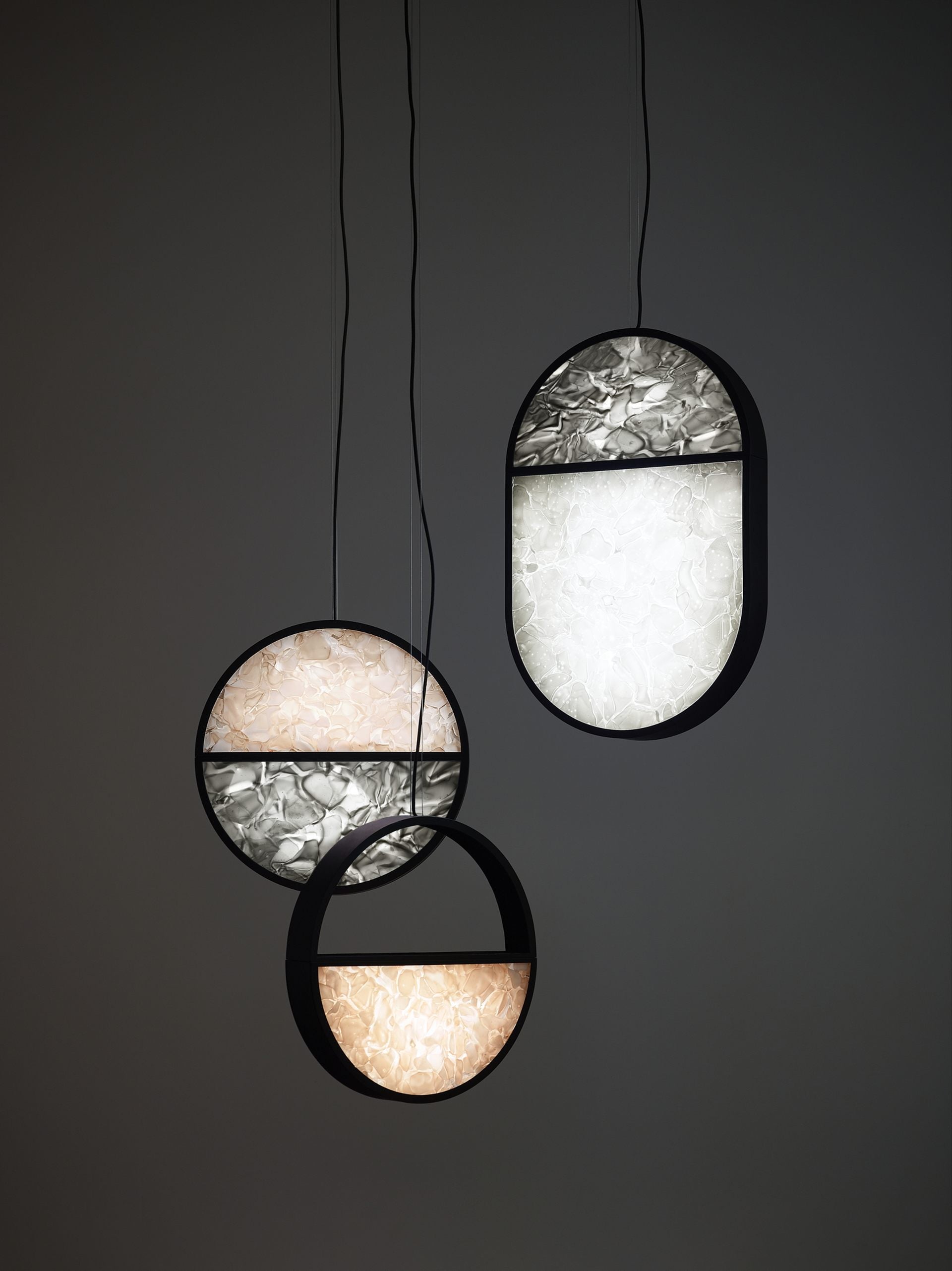 Hängende Lampe geometrische glänzende Glasbrokisglass