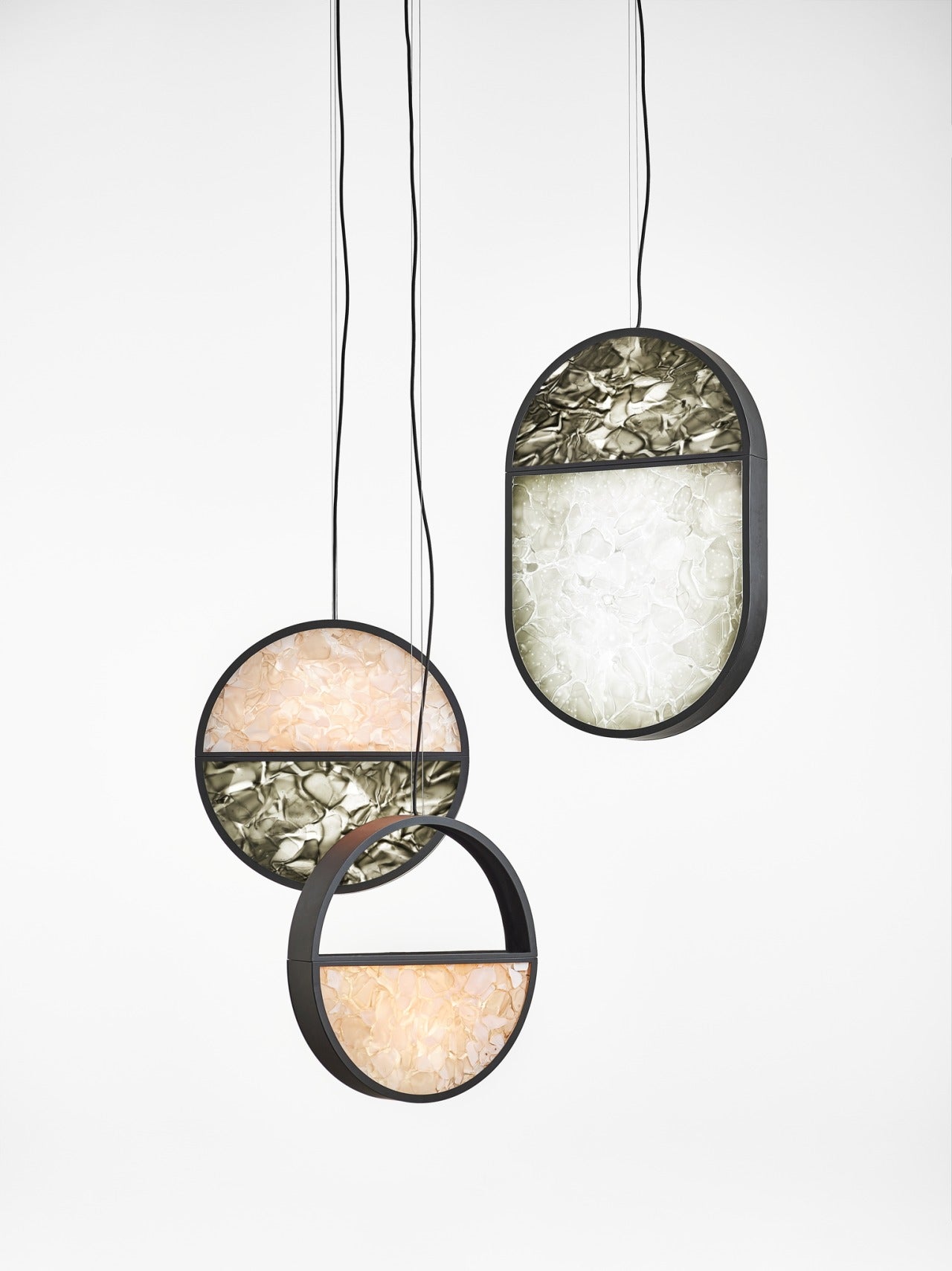 Hängende Lampe geometrische glänzende Glasbrokisglass
