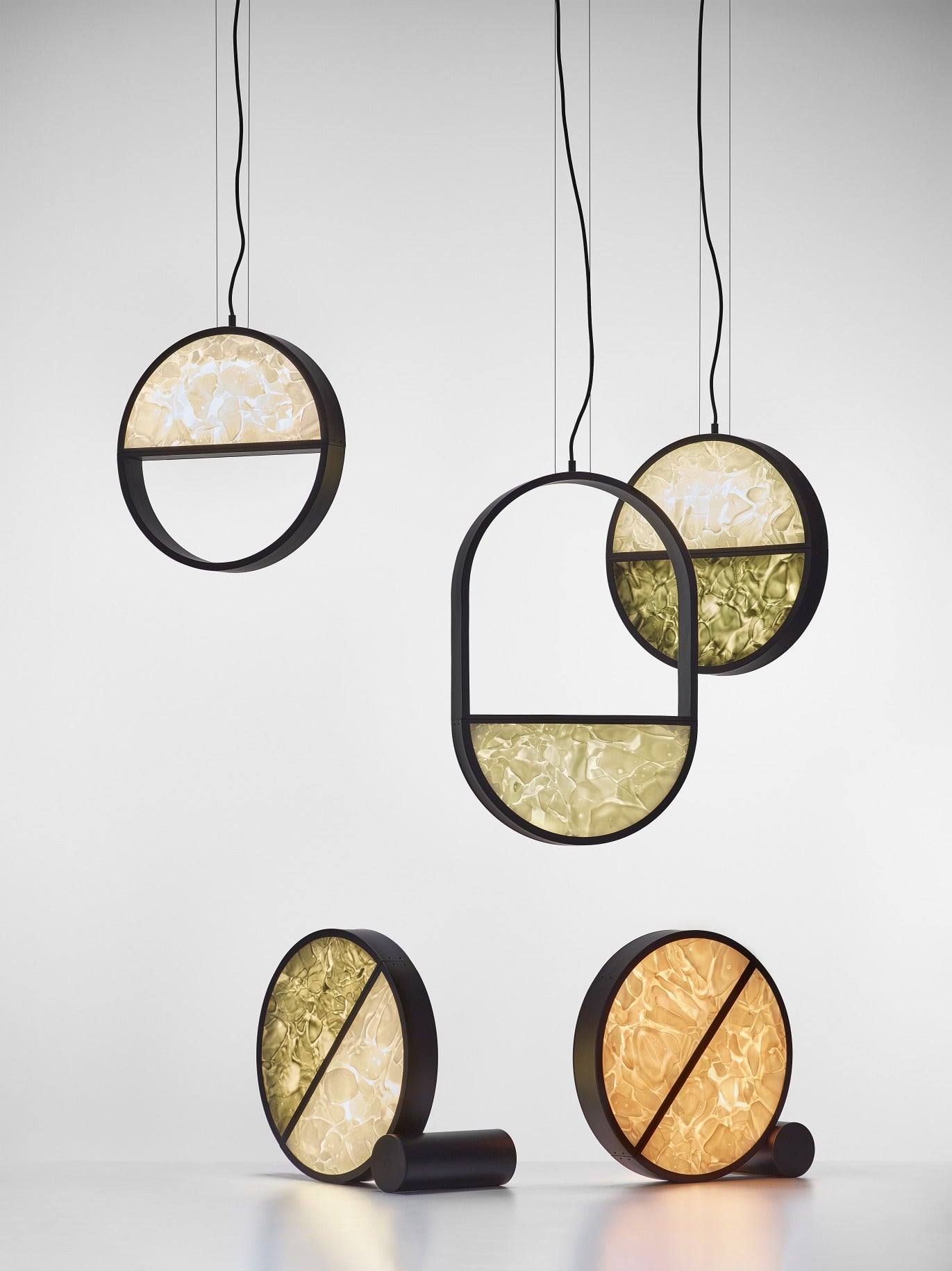 Hängende Lampe geometrische glänzende Glasbrokisglass