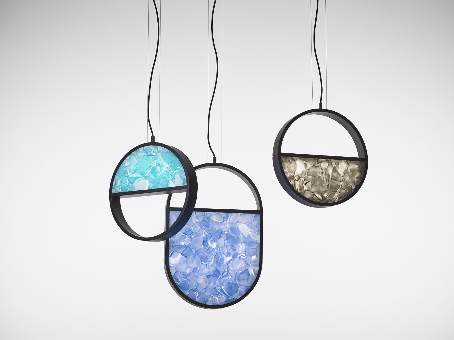 Hängende Lampe geometrische glänzende Glasbrokisglass