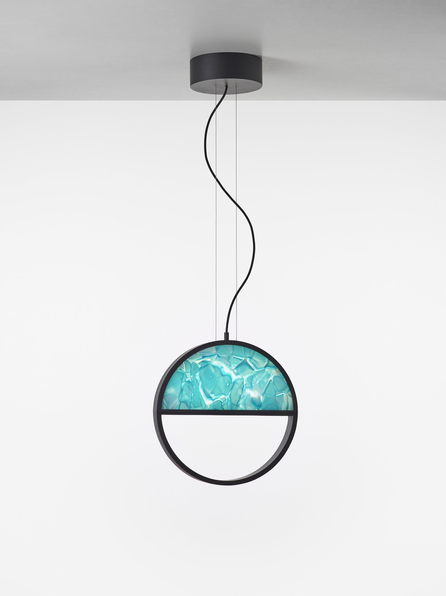 Hängende Lampe geometrische glänzende Glasbrokisglass