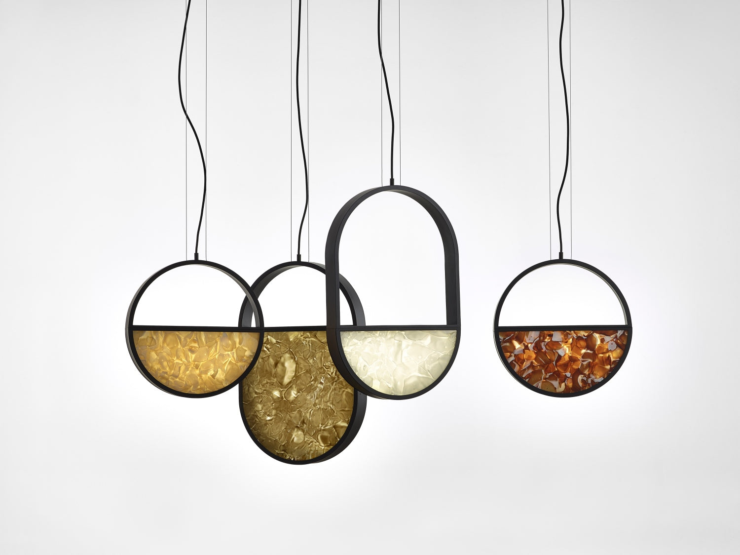 Hängende Lampe geometrische glänzende Glasbrokisglass