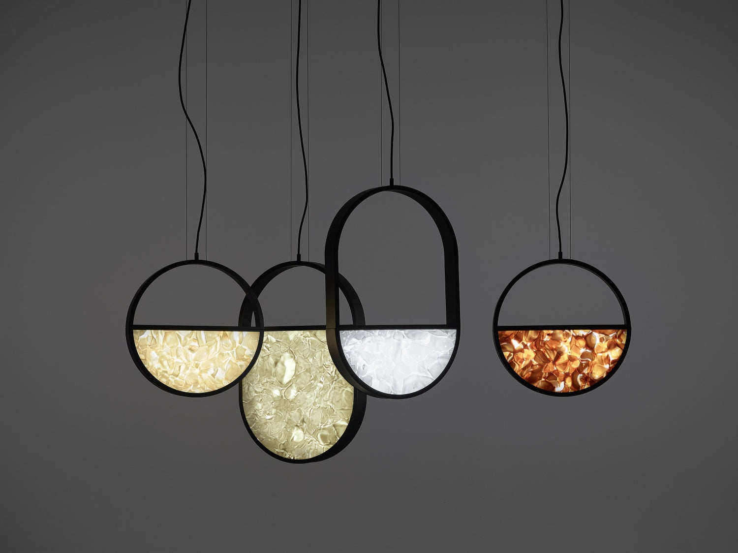 Hängende Lampe geometrische glänzende Glasbrokisglass