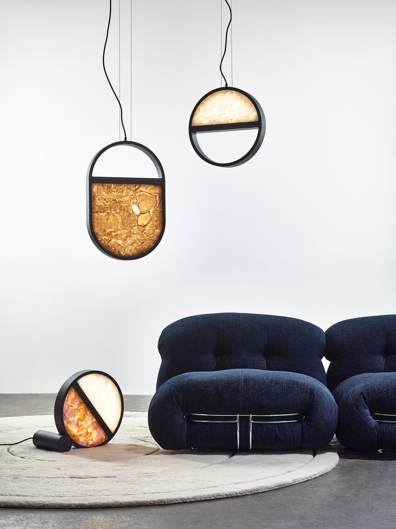Hängende Lampe geometrische glänzende Glasbrokisglass