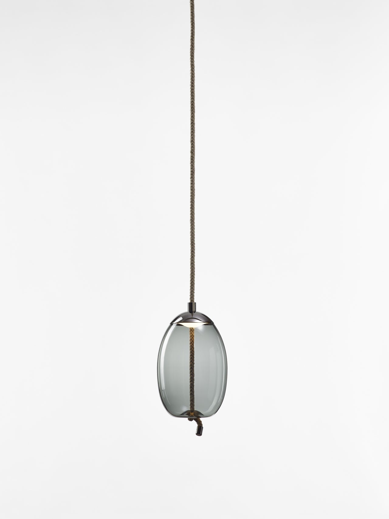Knoten kleine hängende Lampe - Uovo -Glas