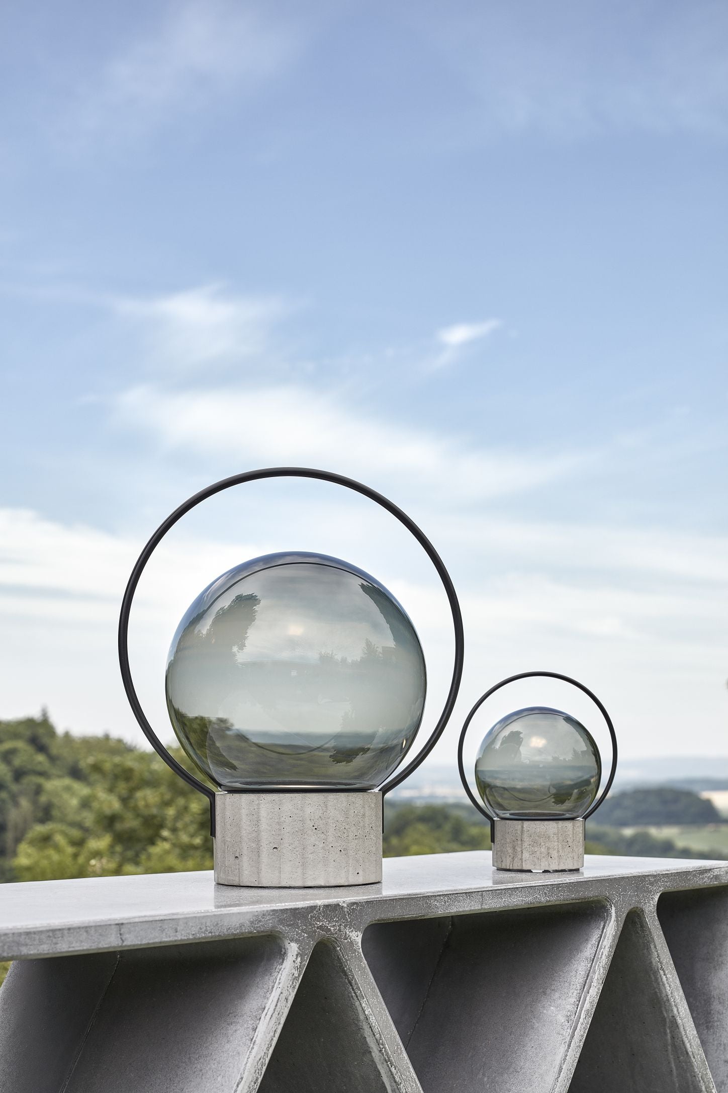 Portable Outdoor Table Lamp SFERA PORTABLE Glossy Glass