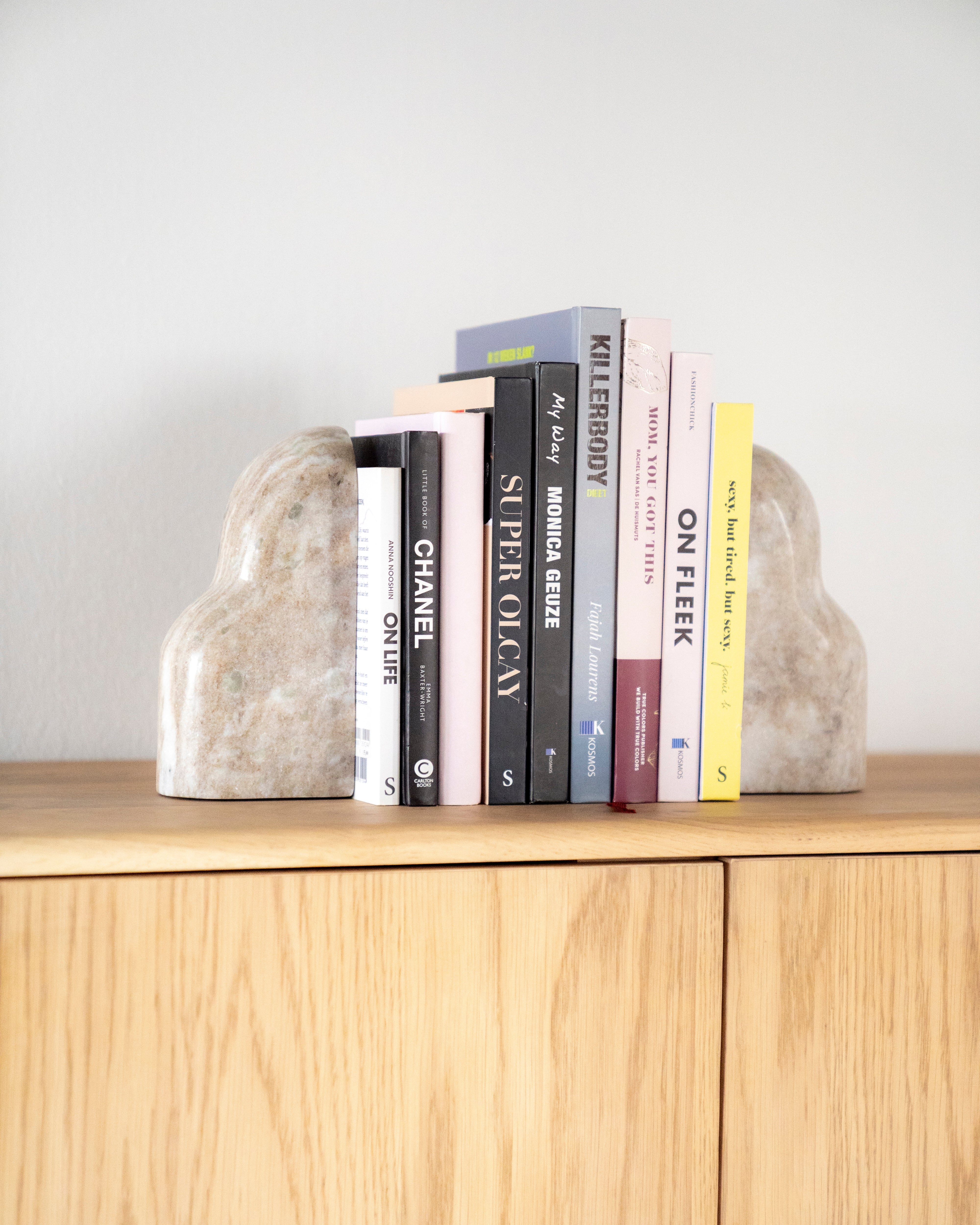 Buchstütze MONTGRI beige Marmor