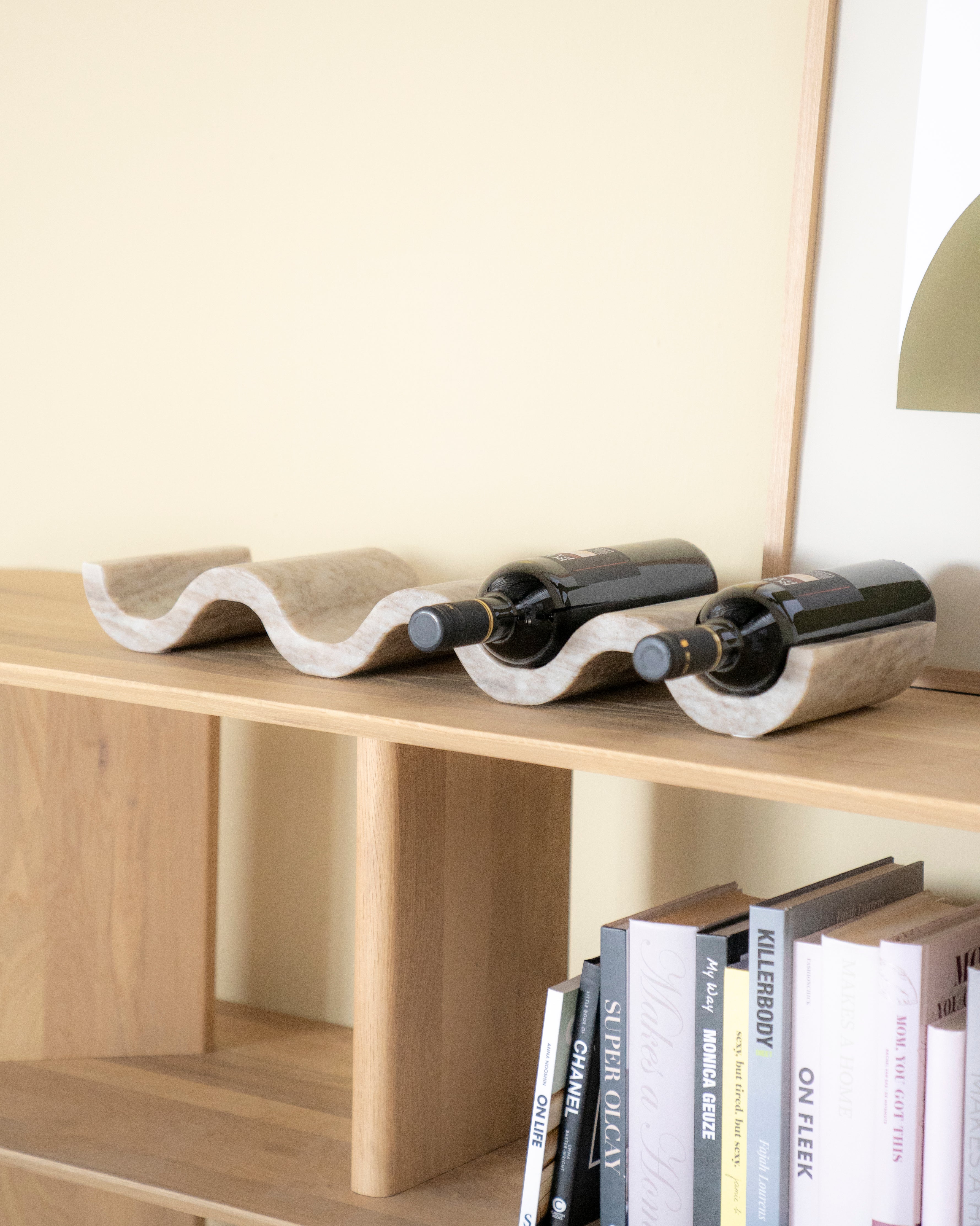 AIREN Gray Marble Wine Rack