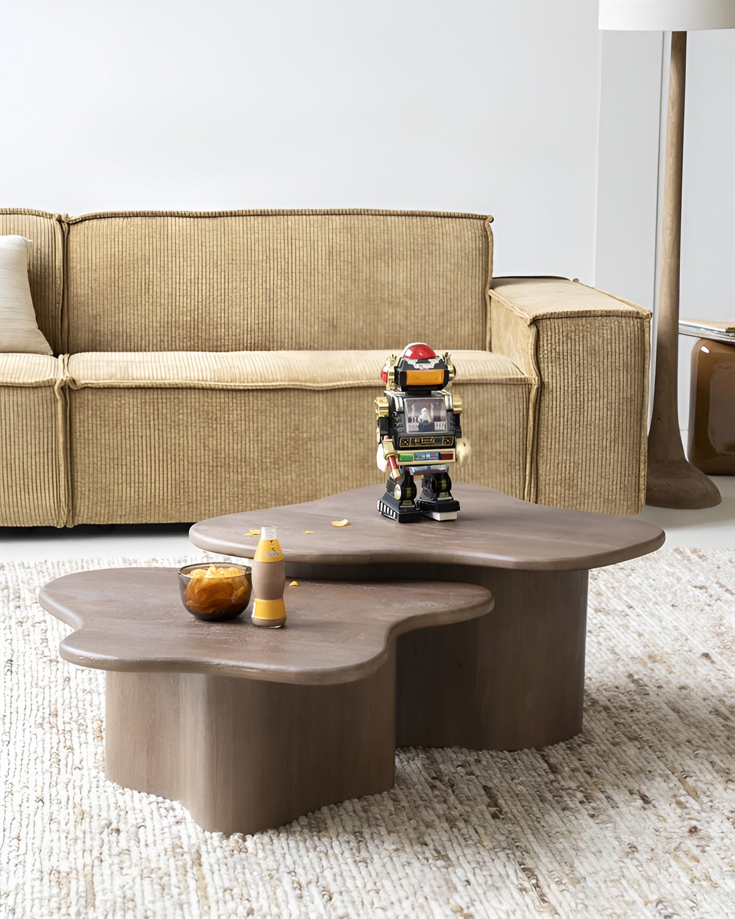 Set von Couchtischen FALL aus Mangoholz