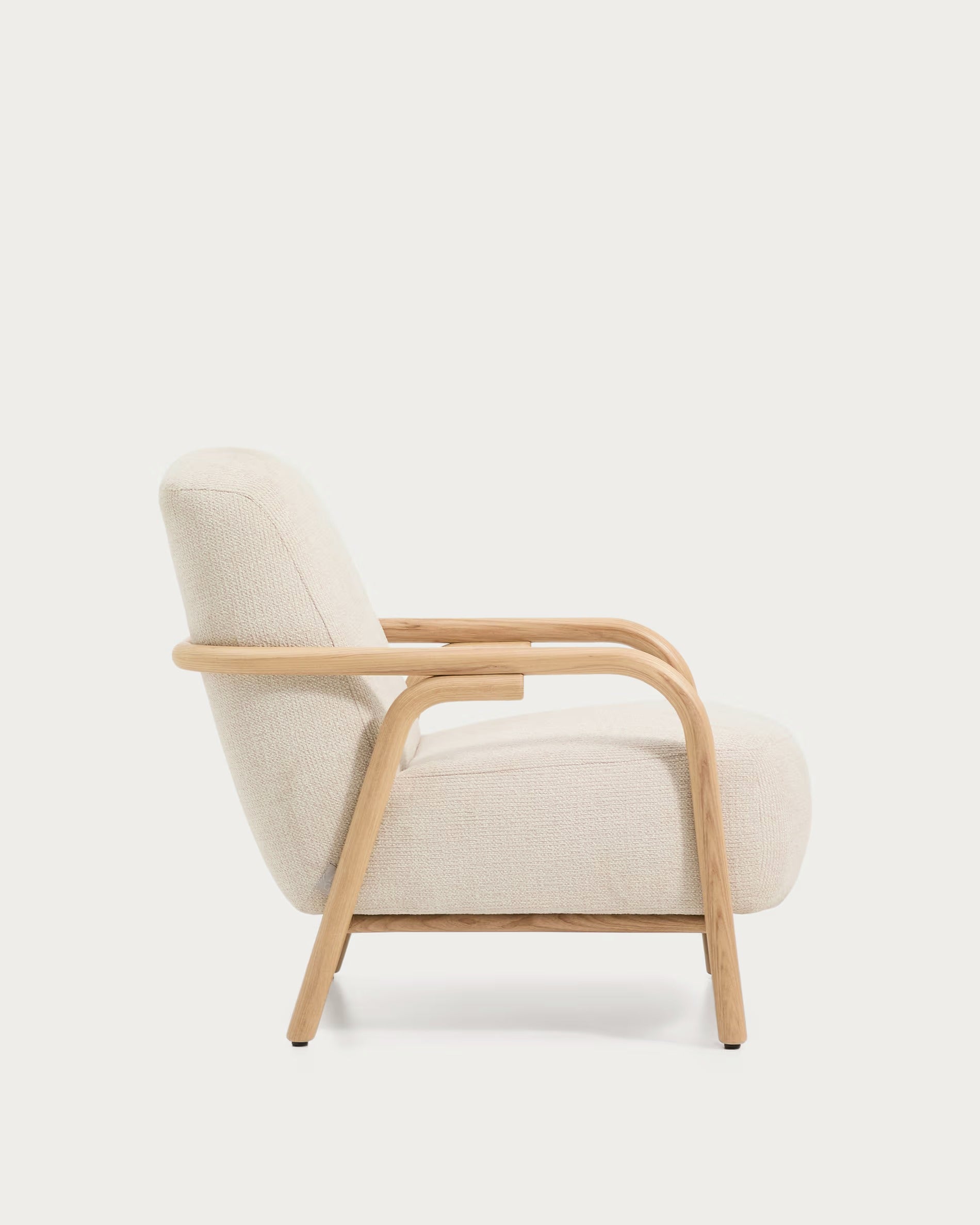 Beige SYLO armchair with ash base