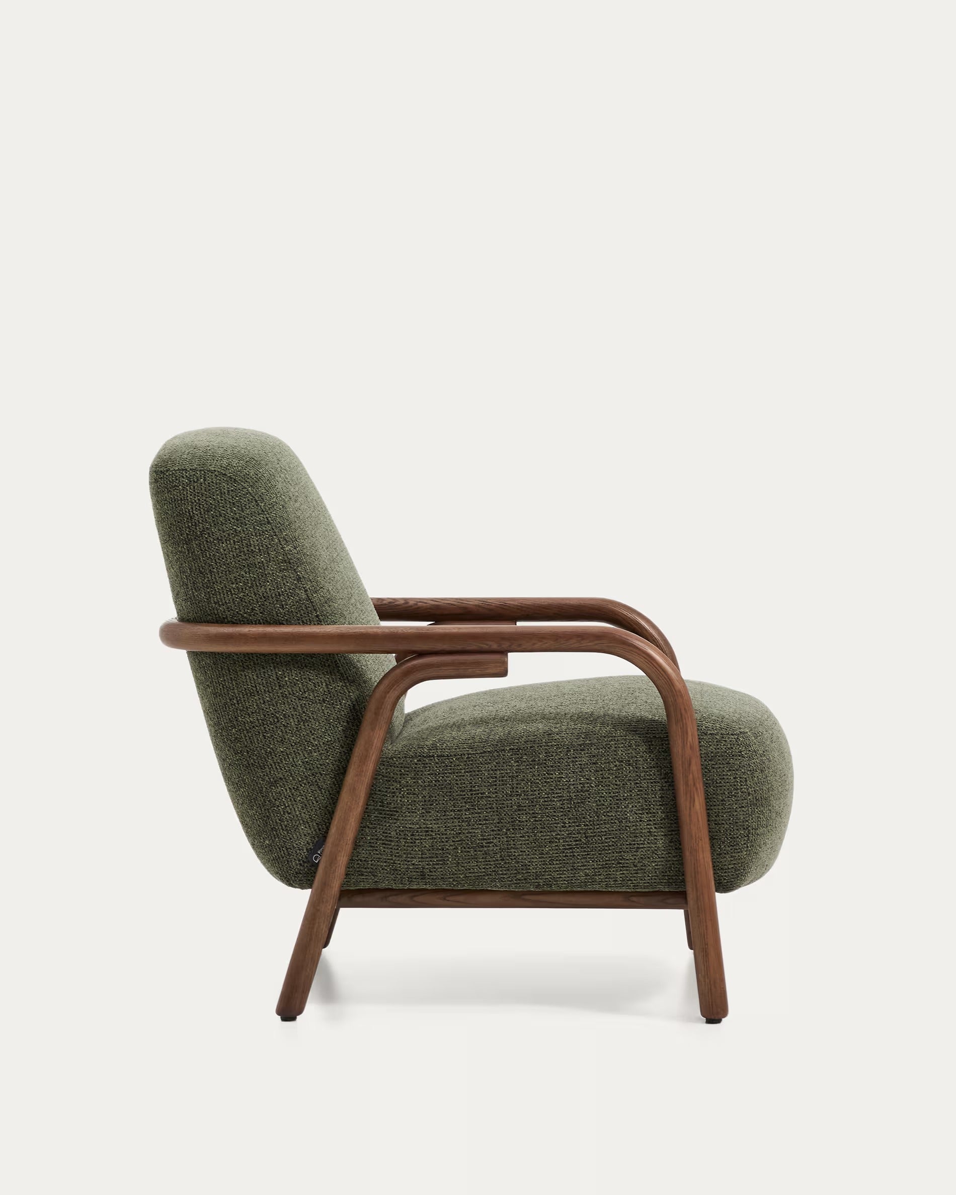 SYLO armchair green with dark ash base