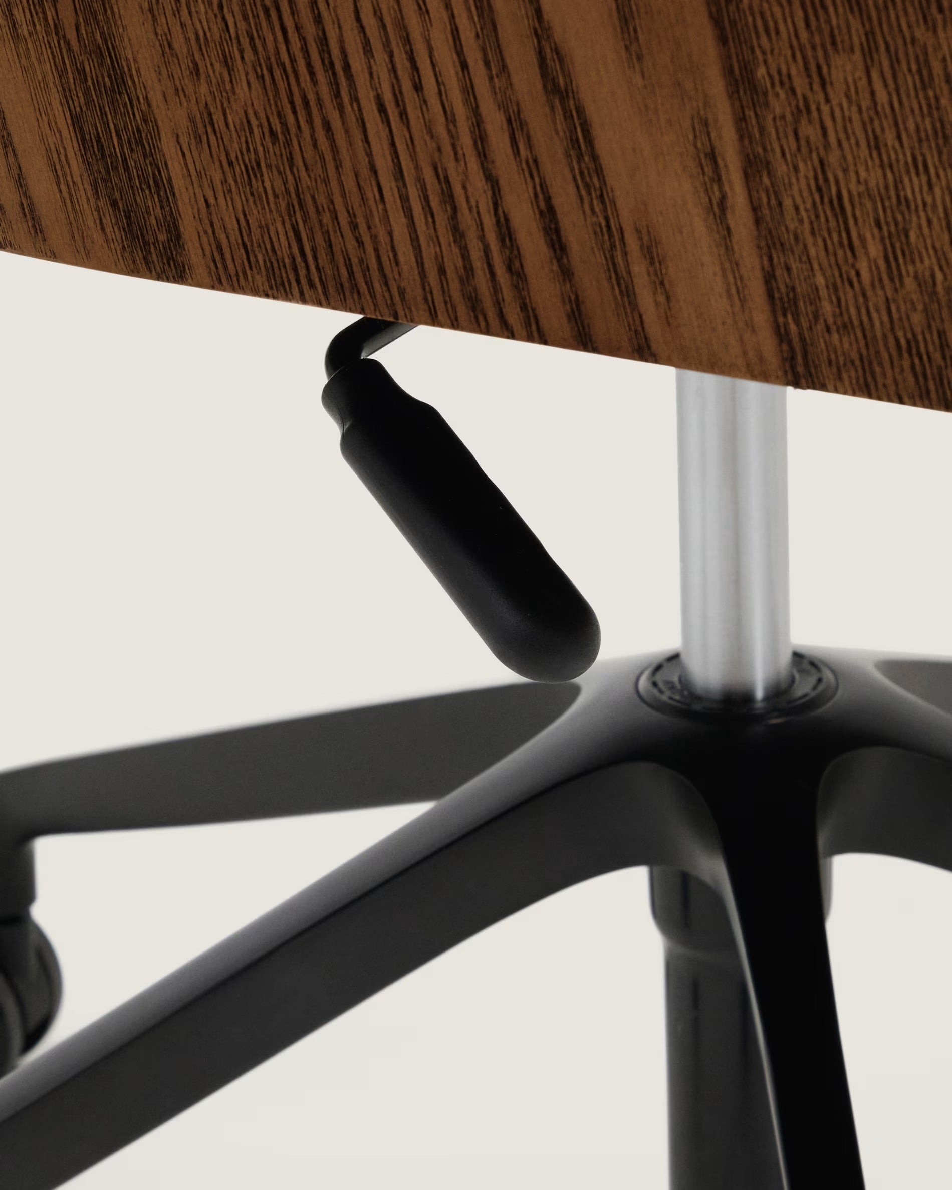 MADAI office chair brown chenille with a black wheeled base