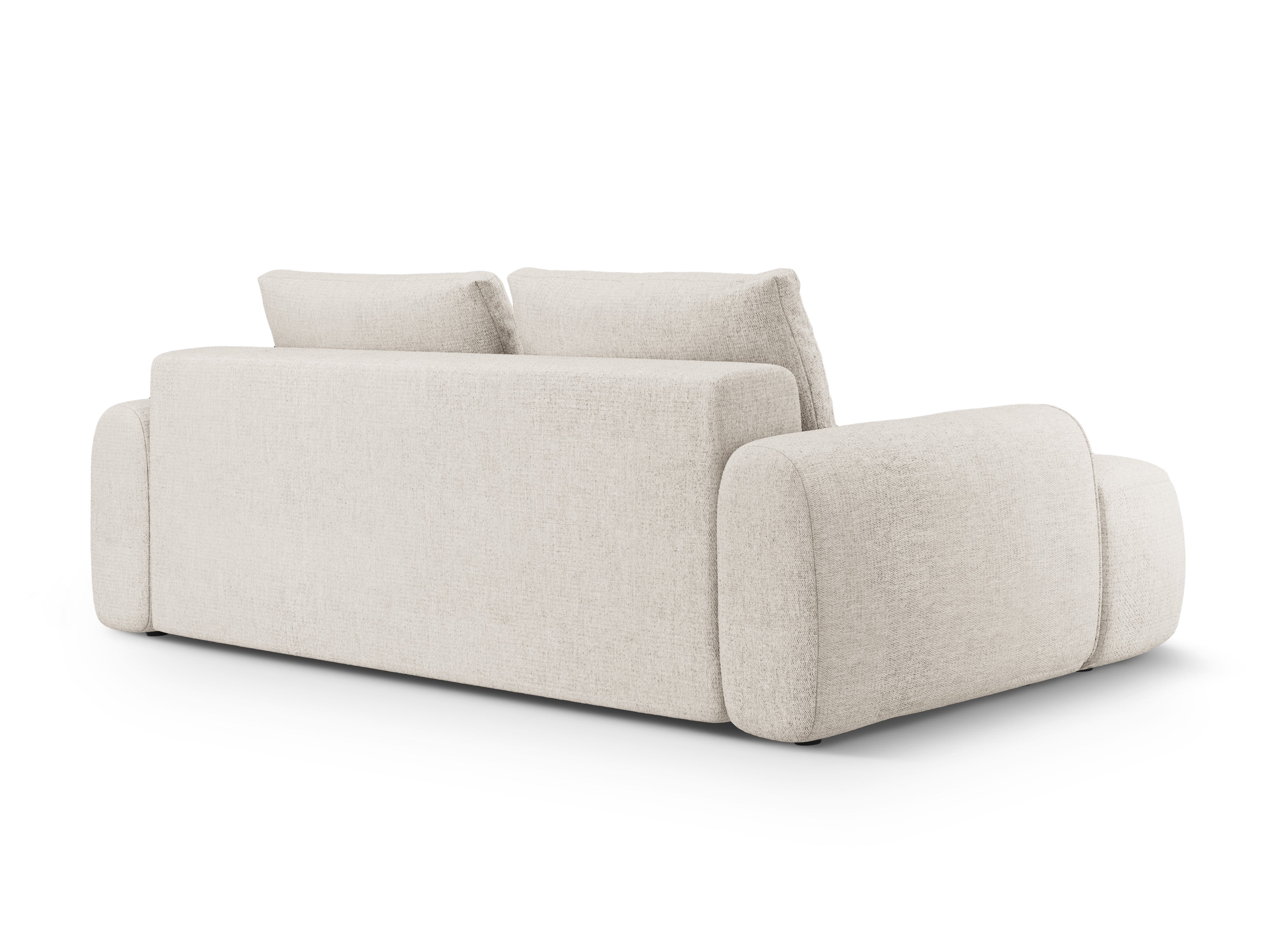 Sofa mit Schlaffunktion für 4 Personen LINZ cremefarben