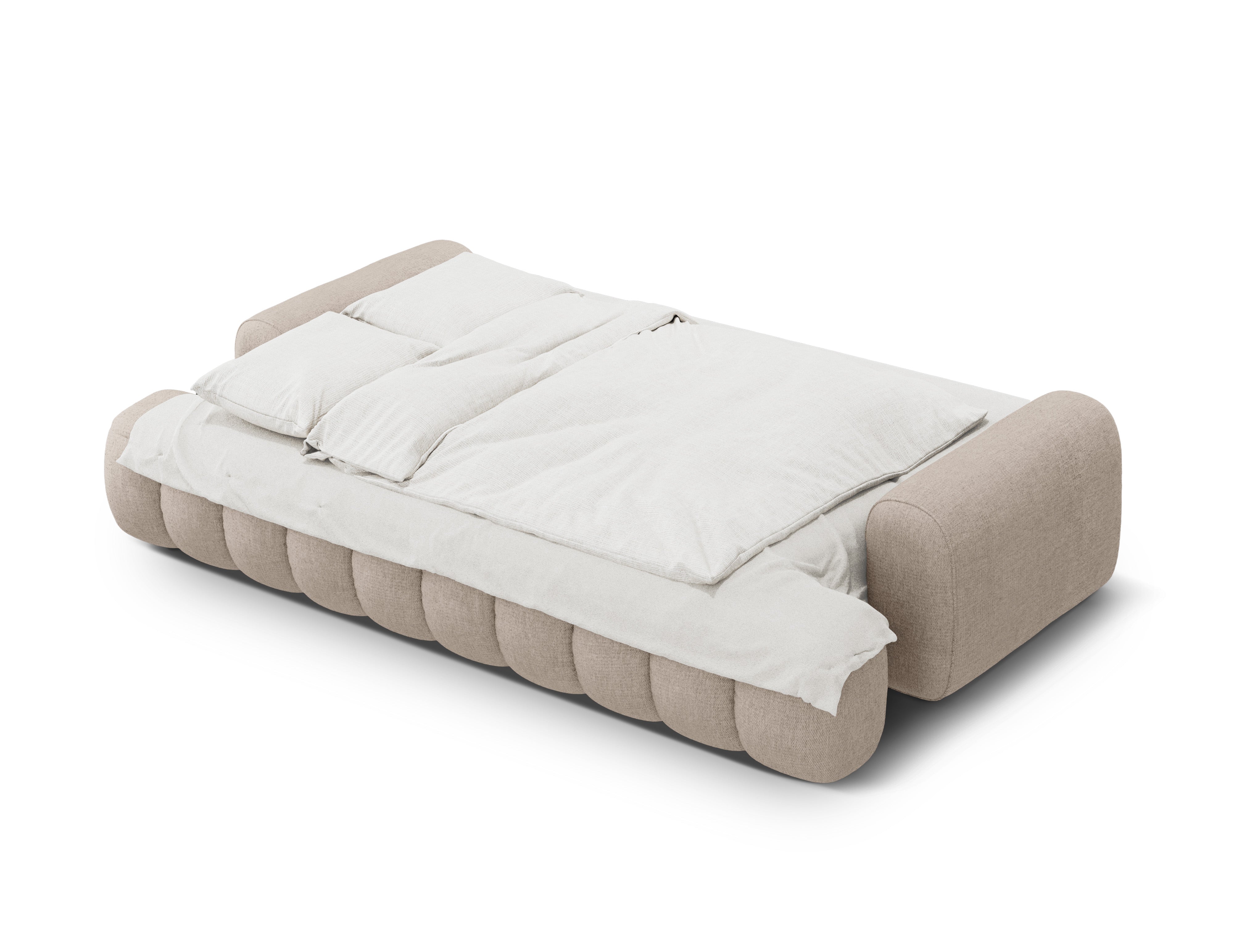 Sofa mit Schlaffunktion für 4 Personen LINZ sandfarben