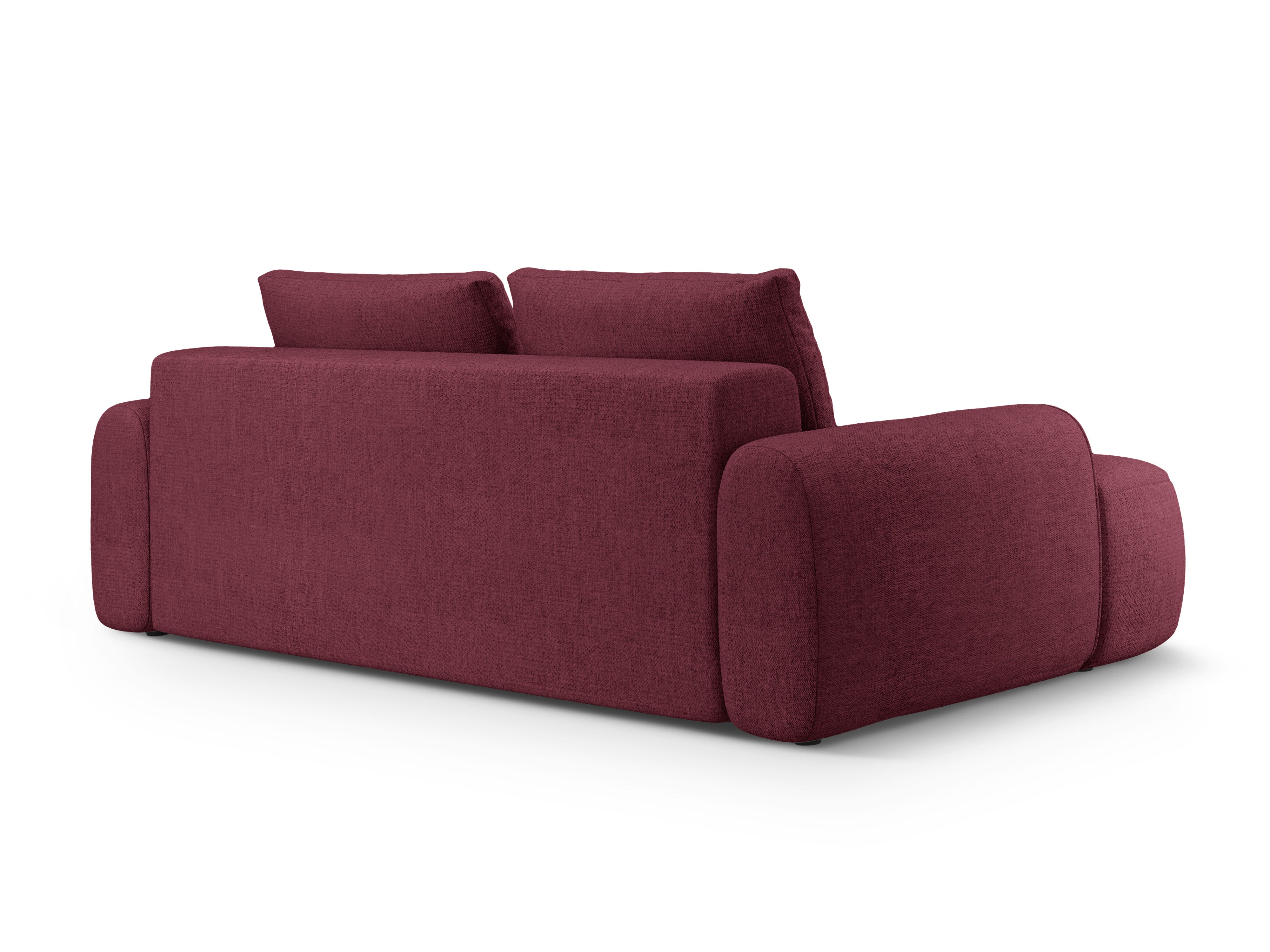 Sofa mit Schlaffunktion für 4 Personen LINZ bordeauxrot