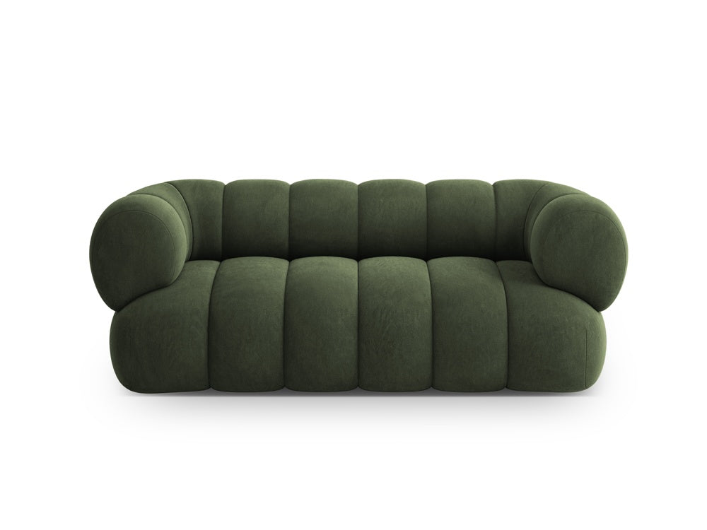 Sofa 2-sitzig aus Samt KOGE grün