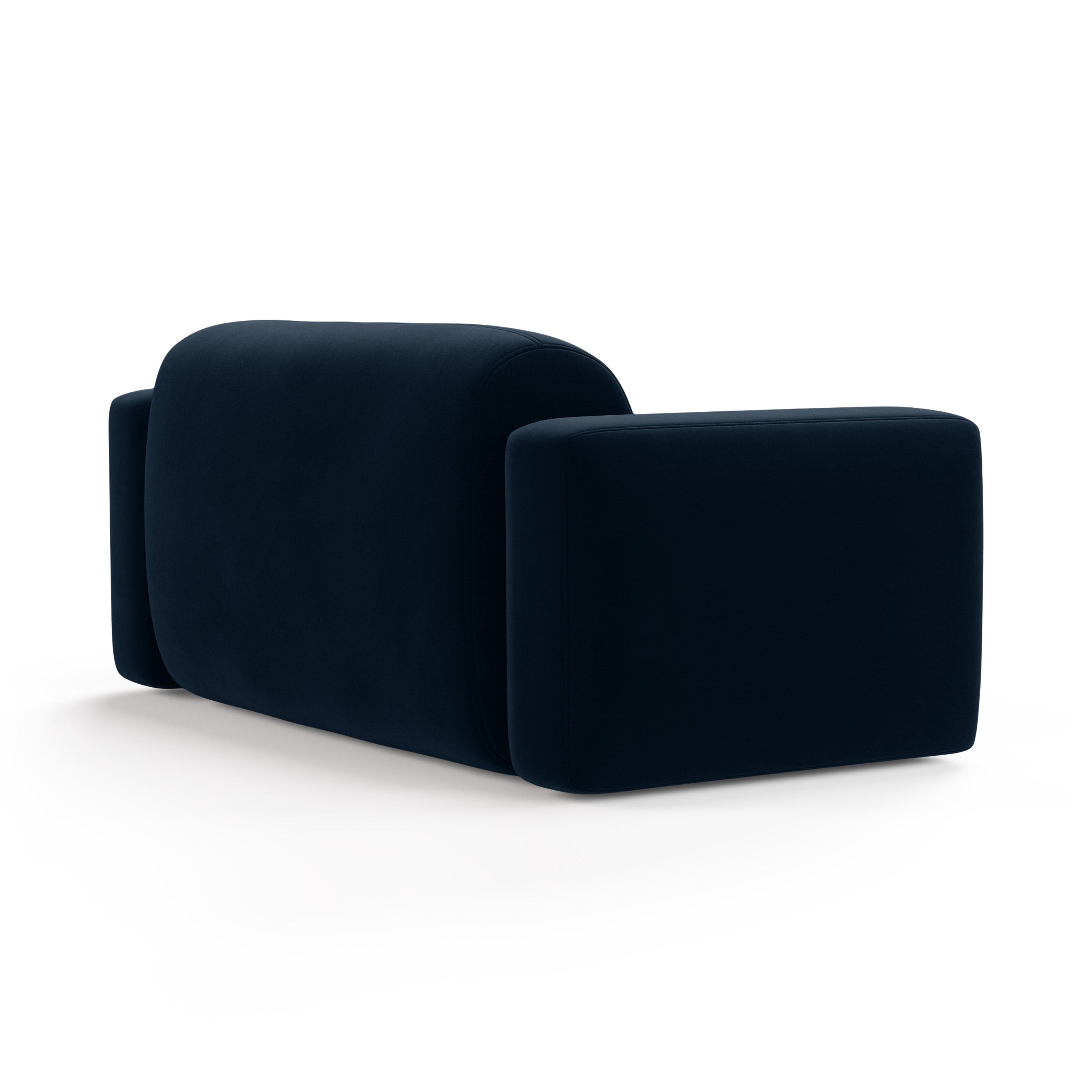 Samtsofa 2-sitzig STRINO marineblau