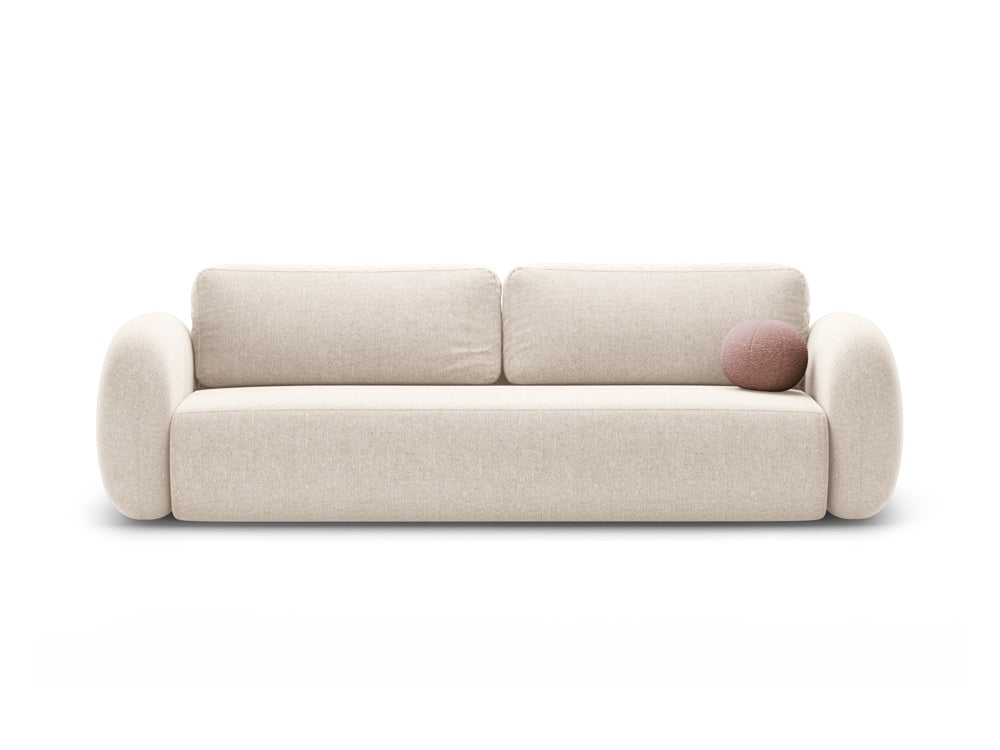 Sofa mit Schlaffunktion 3-sitzig TONALE hellbeige