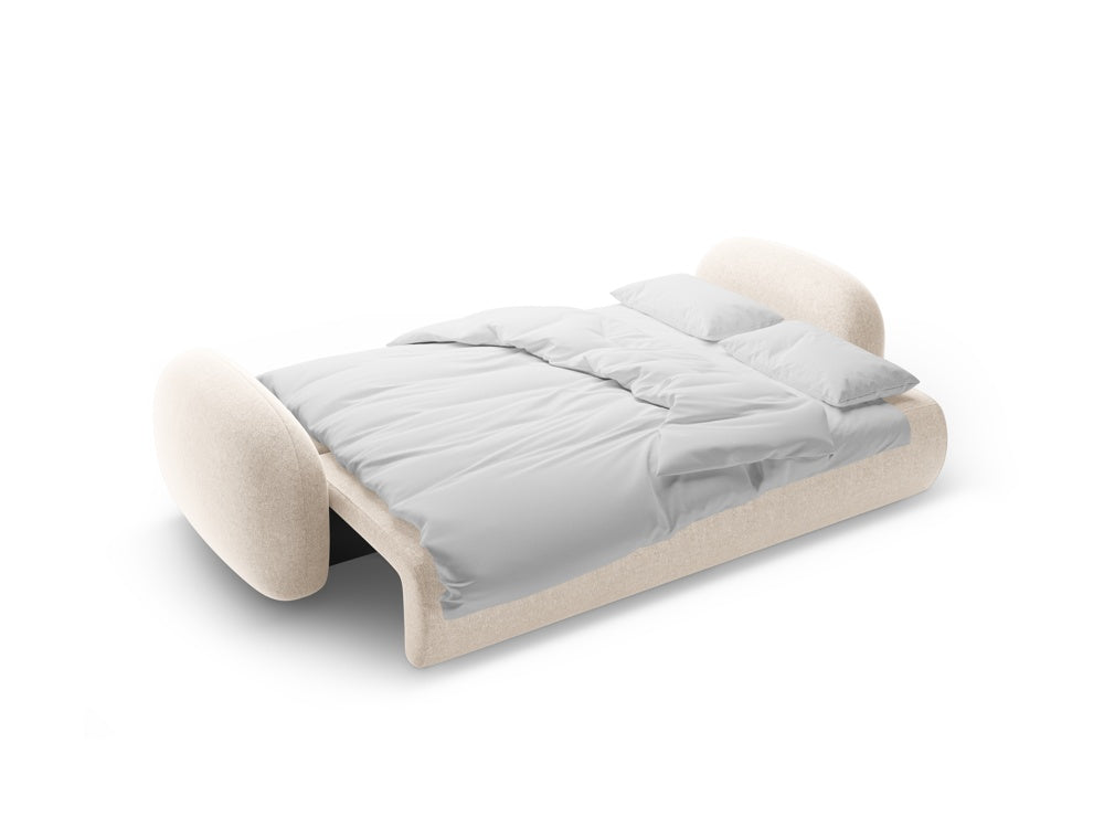 Sofa mit Schlaffunktion 3-sitzig TONALE hellbeige
