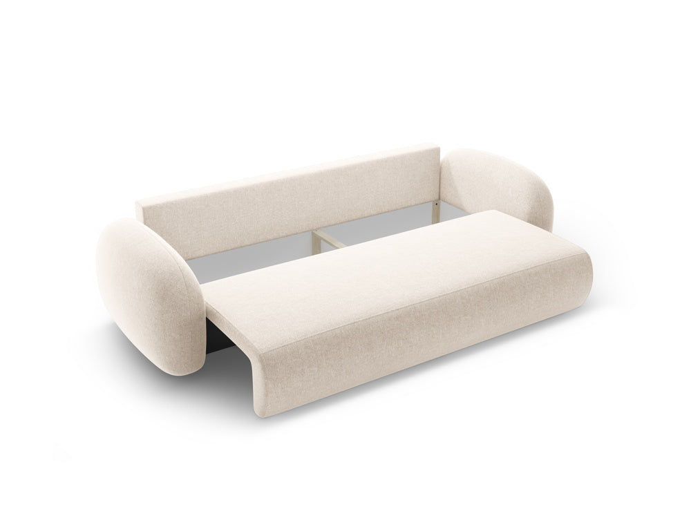 Sofa mit Schlaffunktion 3-sitzig TONALE hellbeige