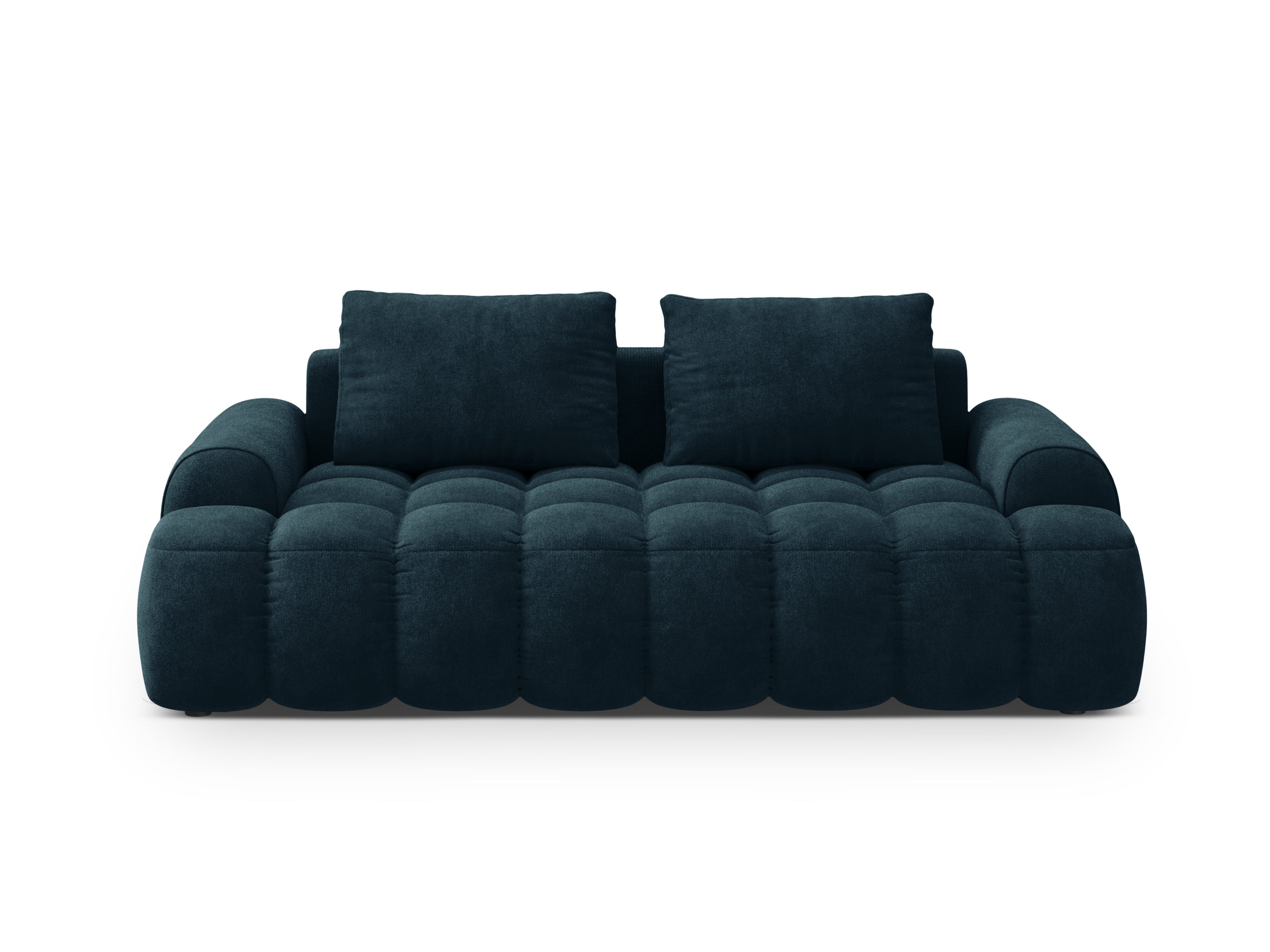Sofa aus Samt 3-sitzig LINZ petrol