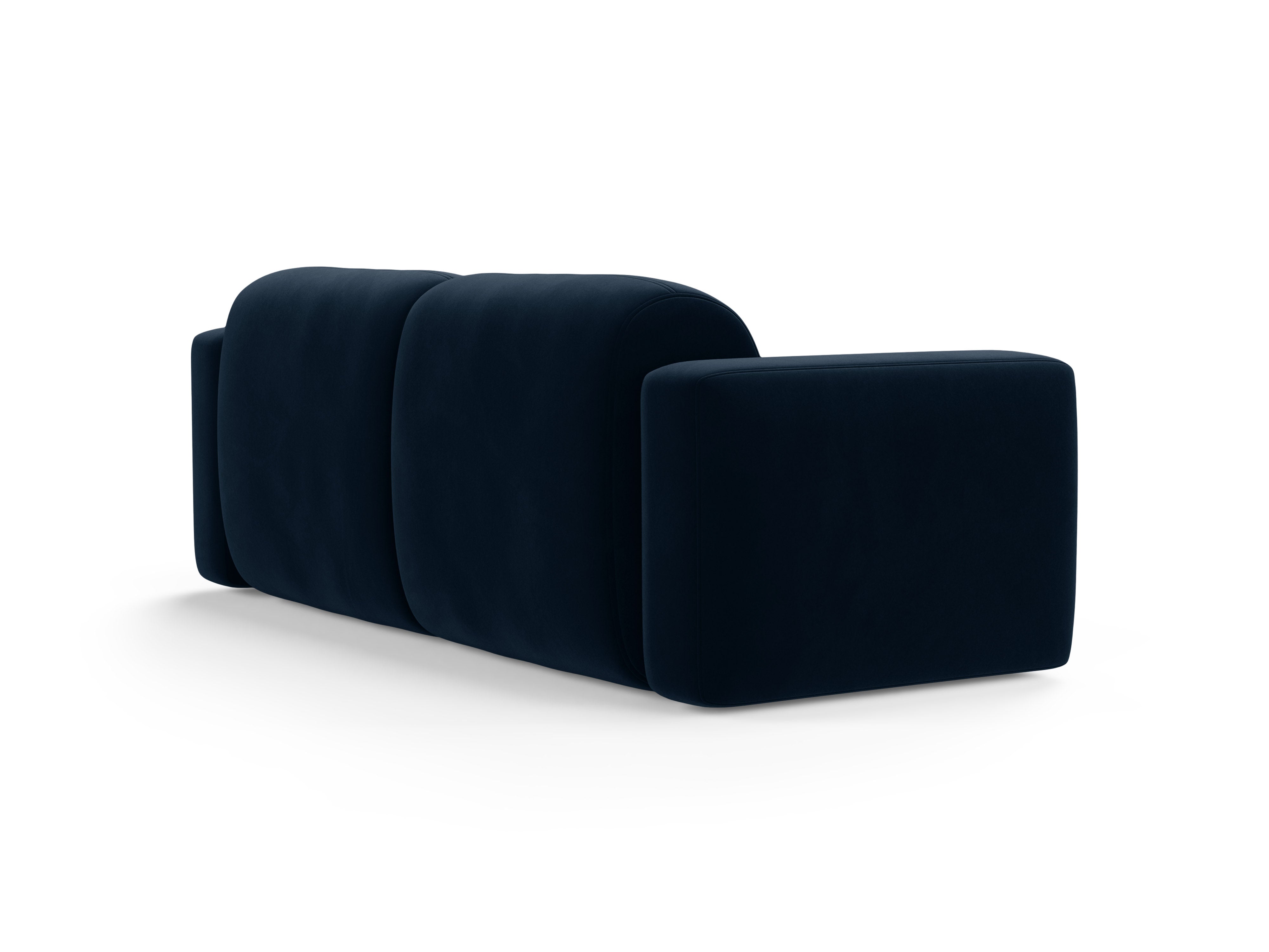 Samtsofa 3-sitzig STRINO marineblau