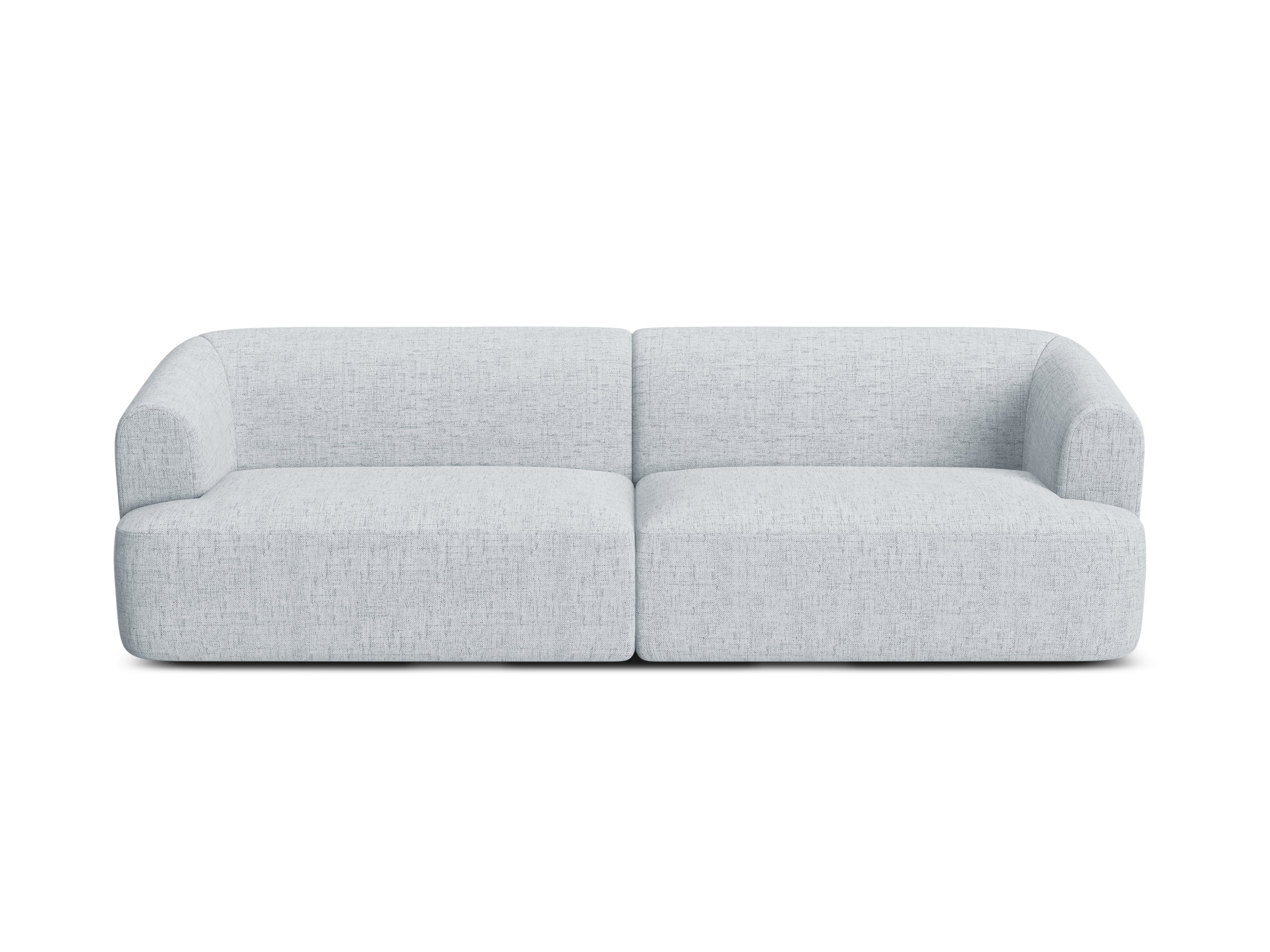 Sofa für 4 Personen CAMPI hellgrau Chenille