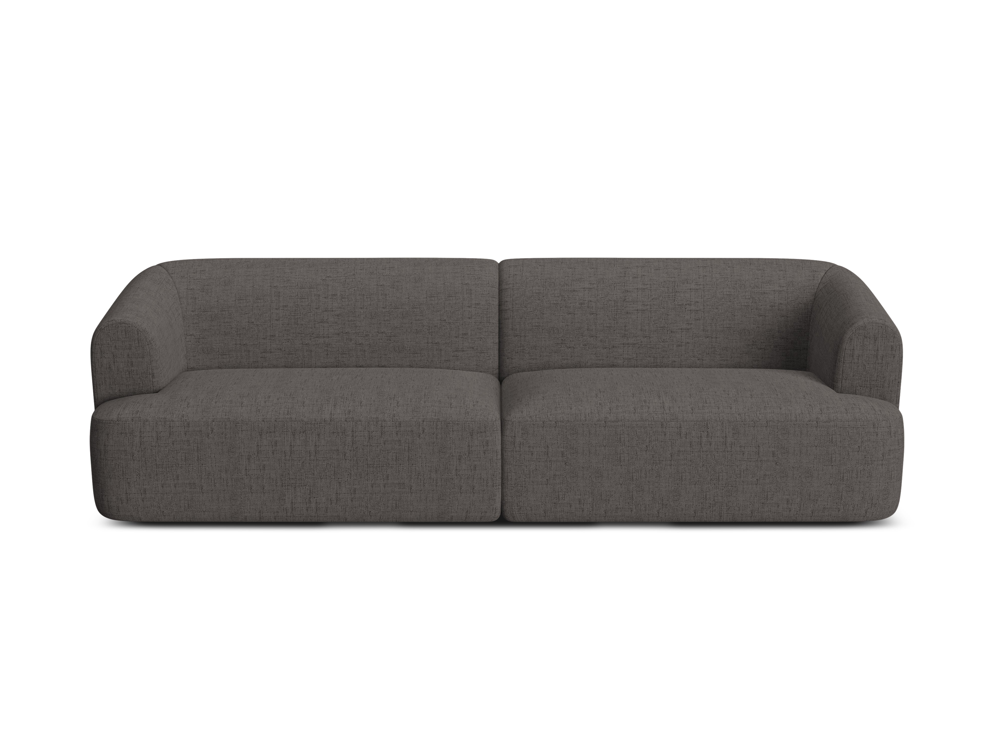 Sofa für 4 Personen CAMPI graues Chenille
