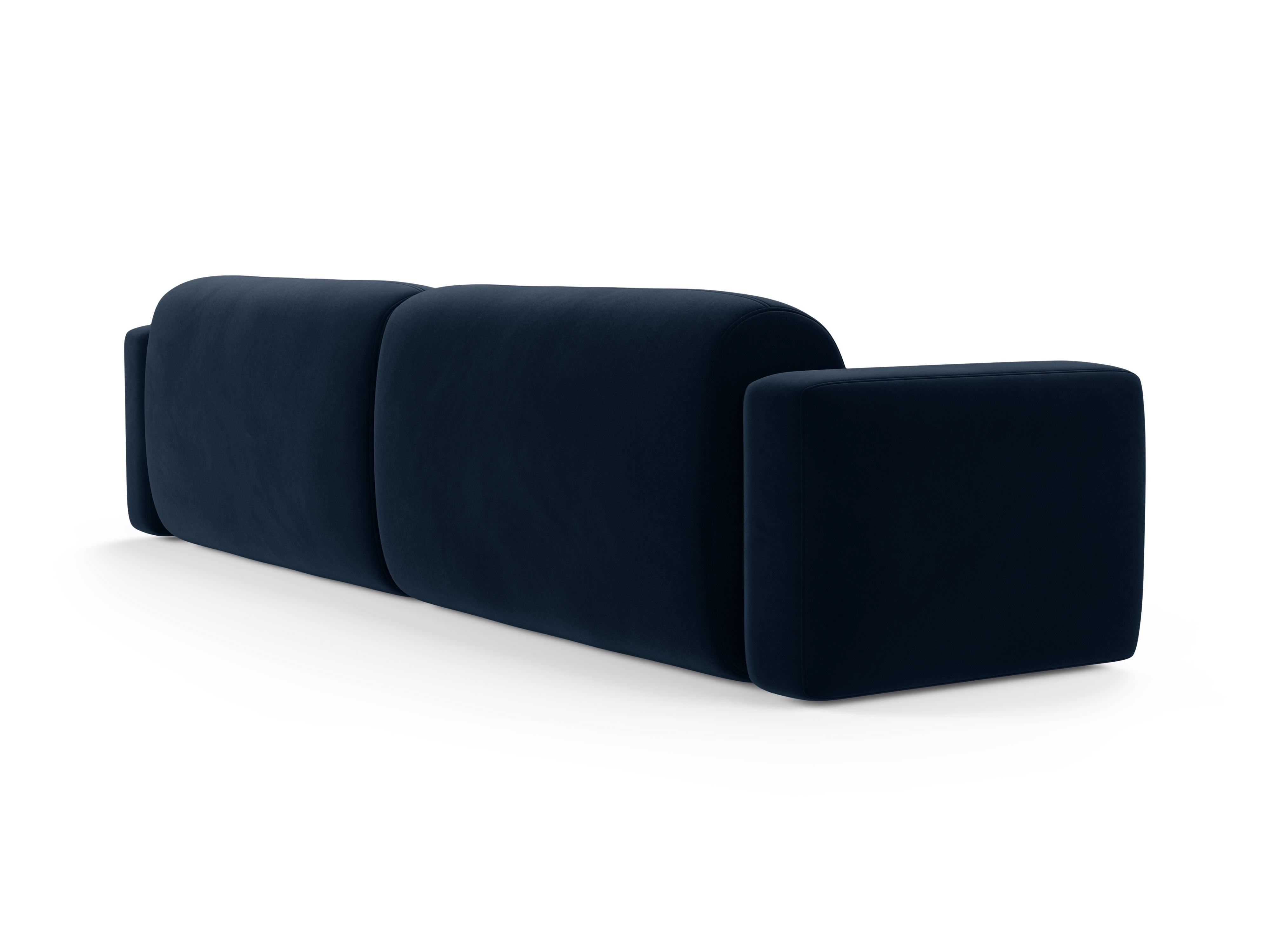 Samtsofa für 4 Personen STRINO in Marineblau