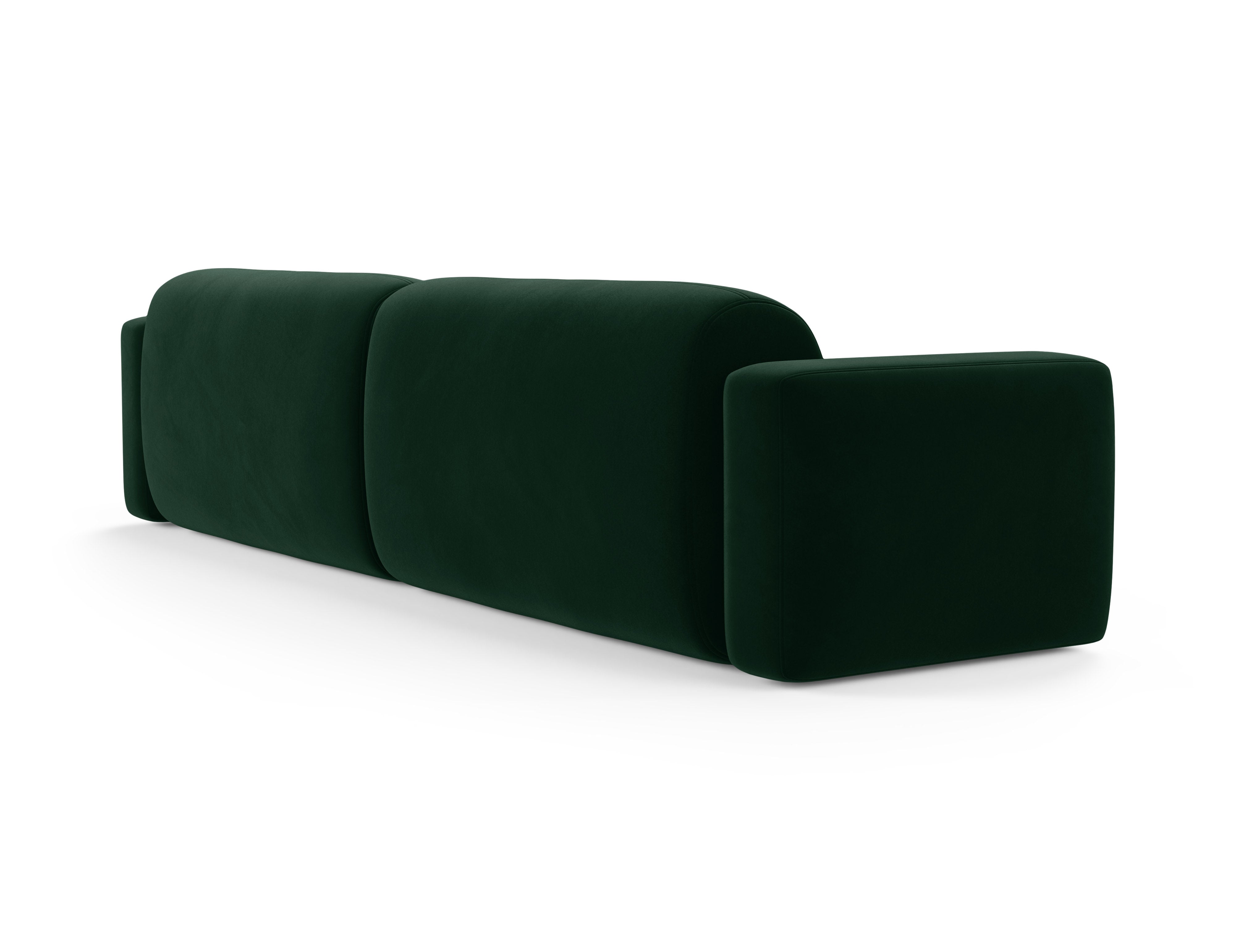 Sofa aus Samt für 4 Personen STRINO in Flaschengrün