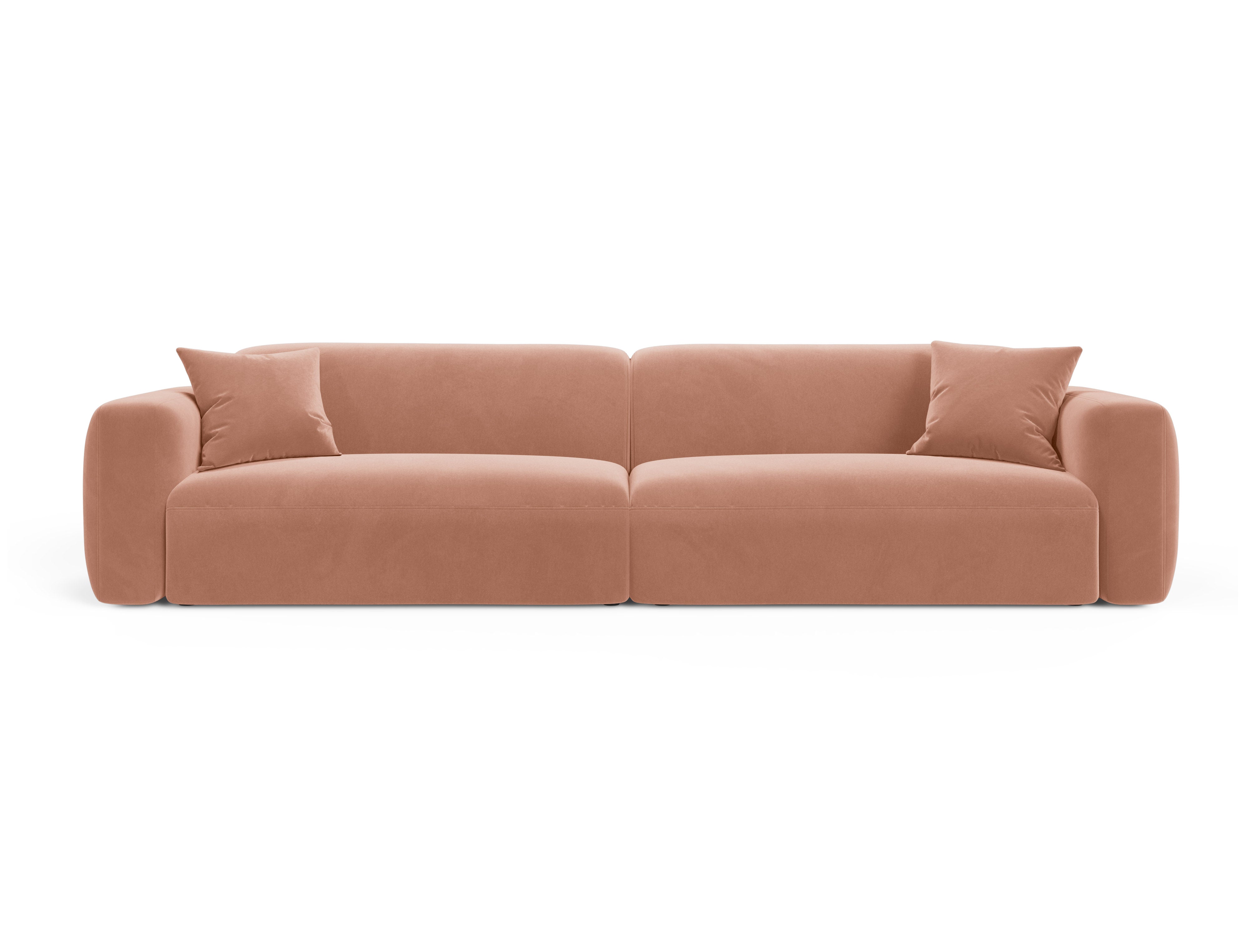 Sofa aus Samt für 4 Personen STRINO rosa