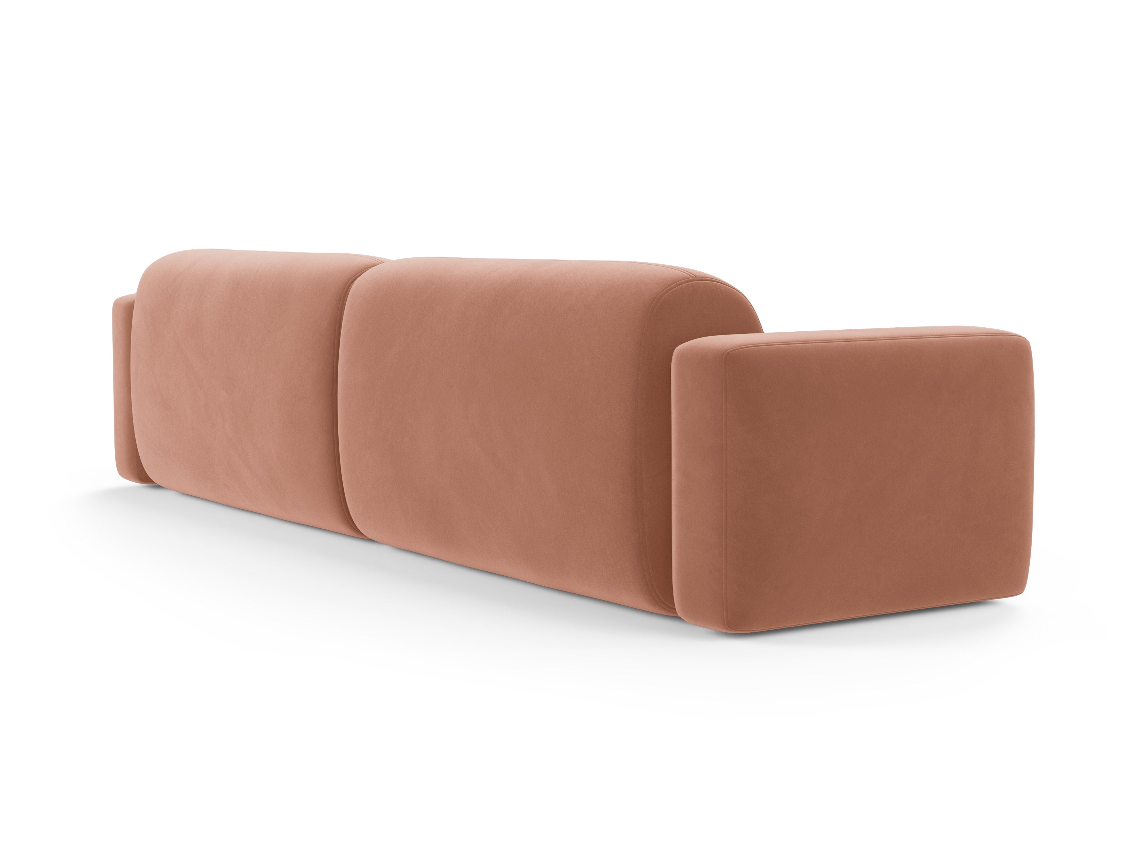 Sofa aus Samt für 4 Personen STRINO rosa
