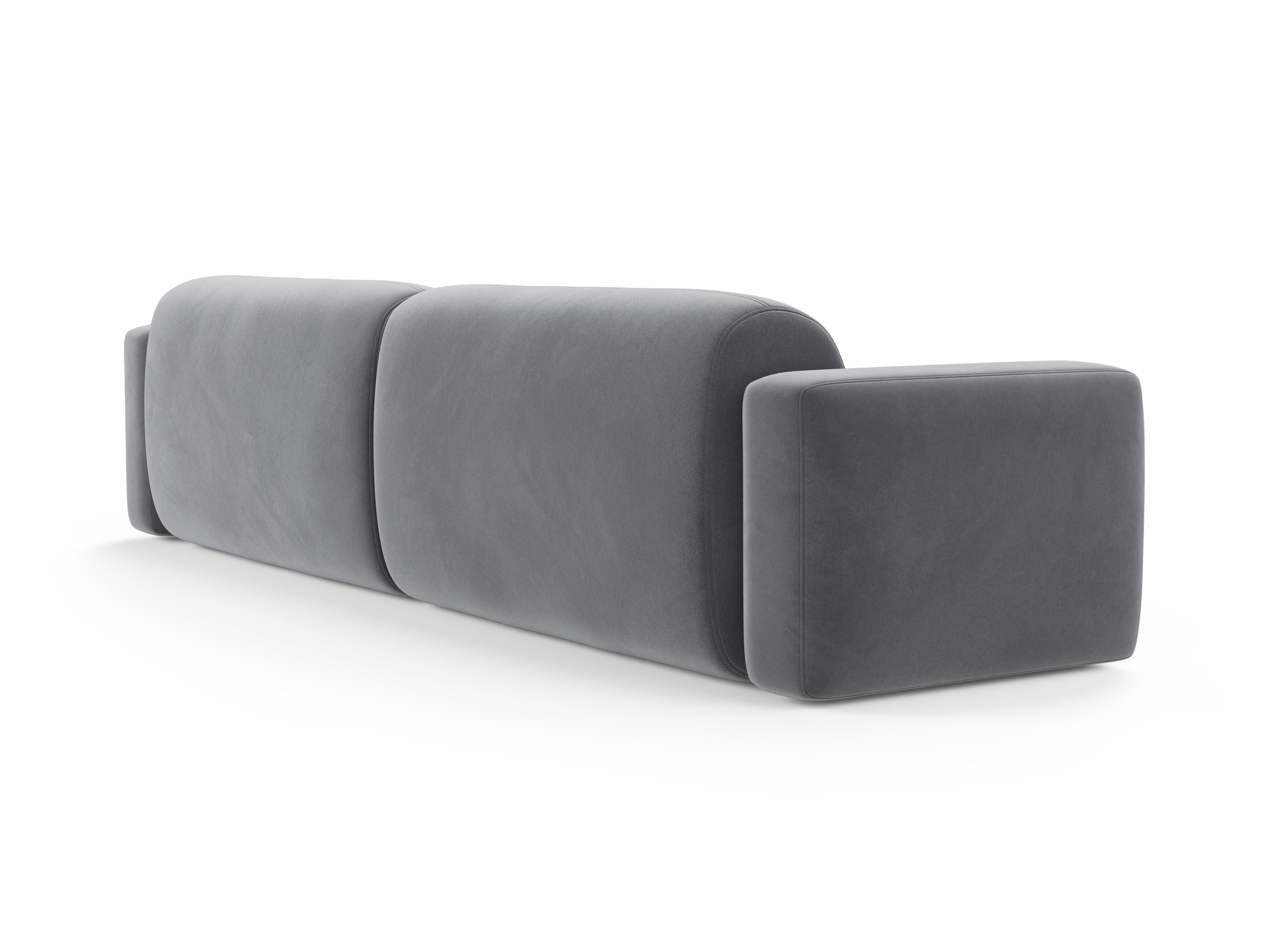 Sofa aus Samt für 4 Personen STRINO grau