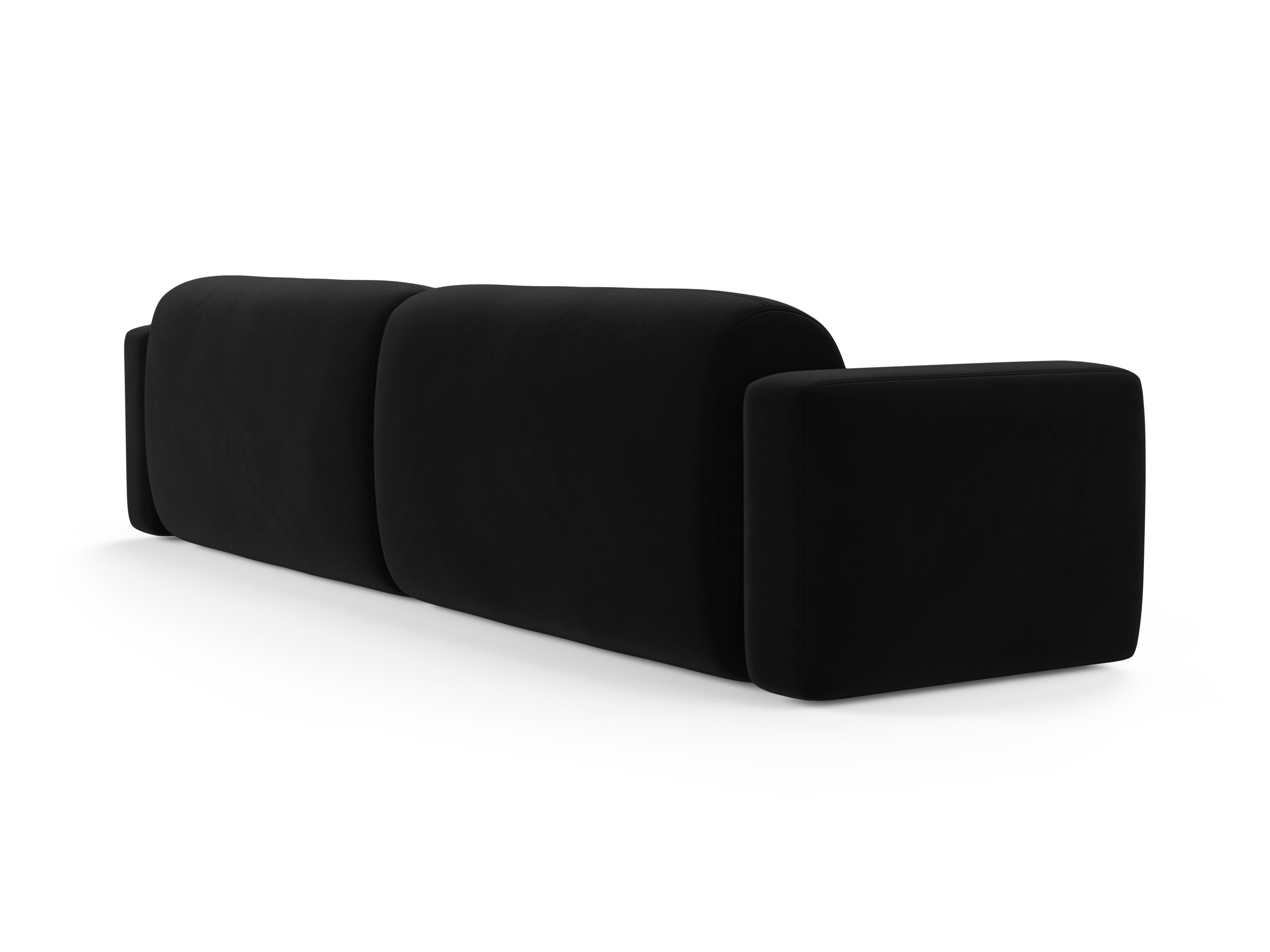 Sofa aus Samt für 4 Personen STRINO schwarz