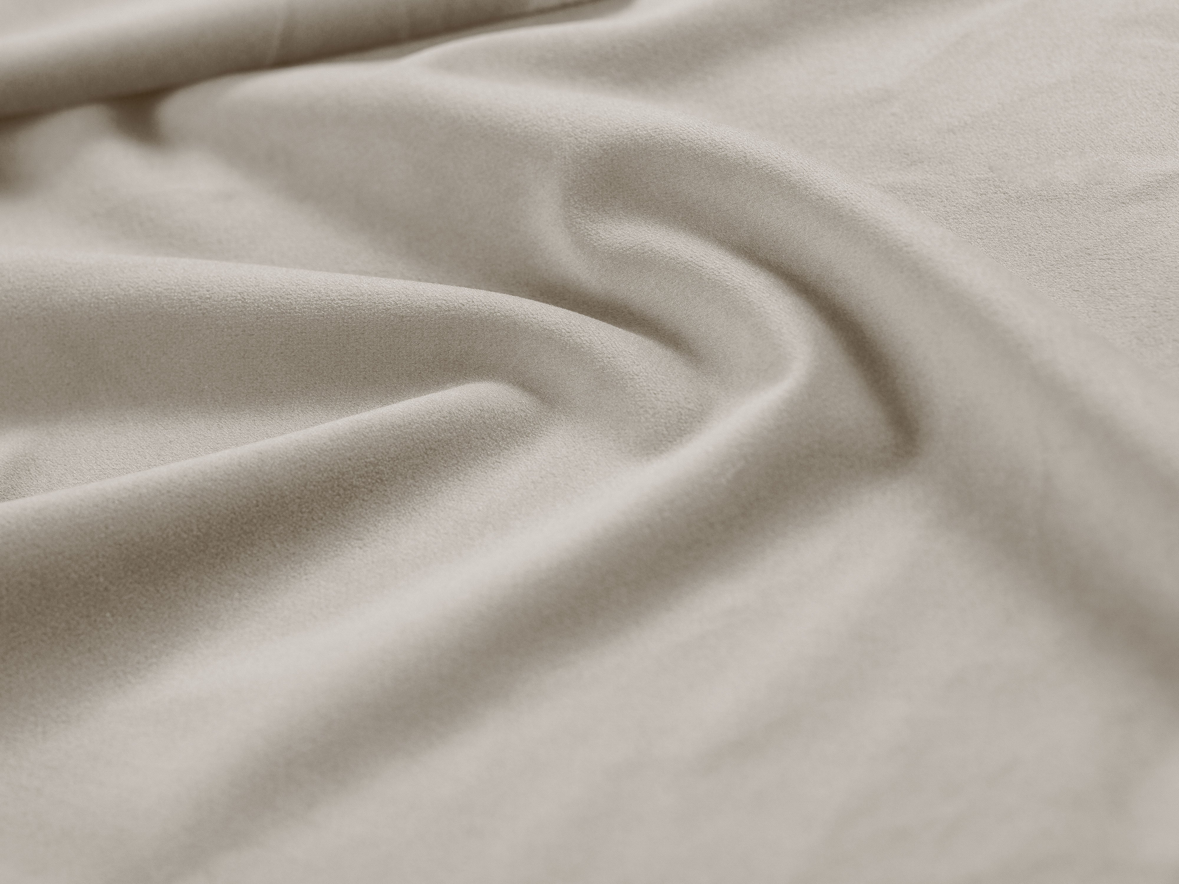 Samt Bett CAMPI beige