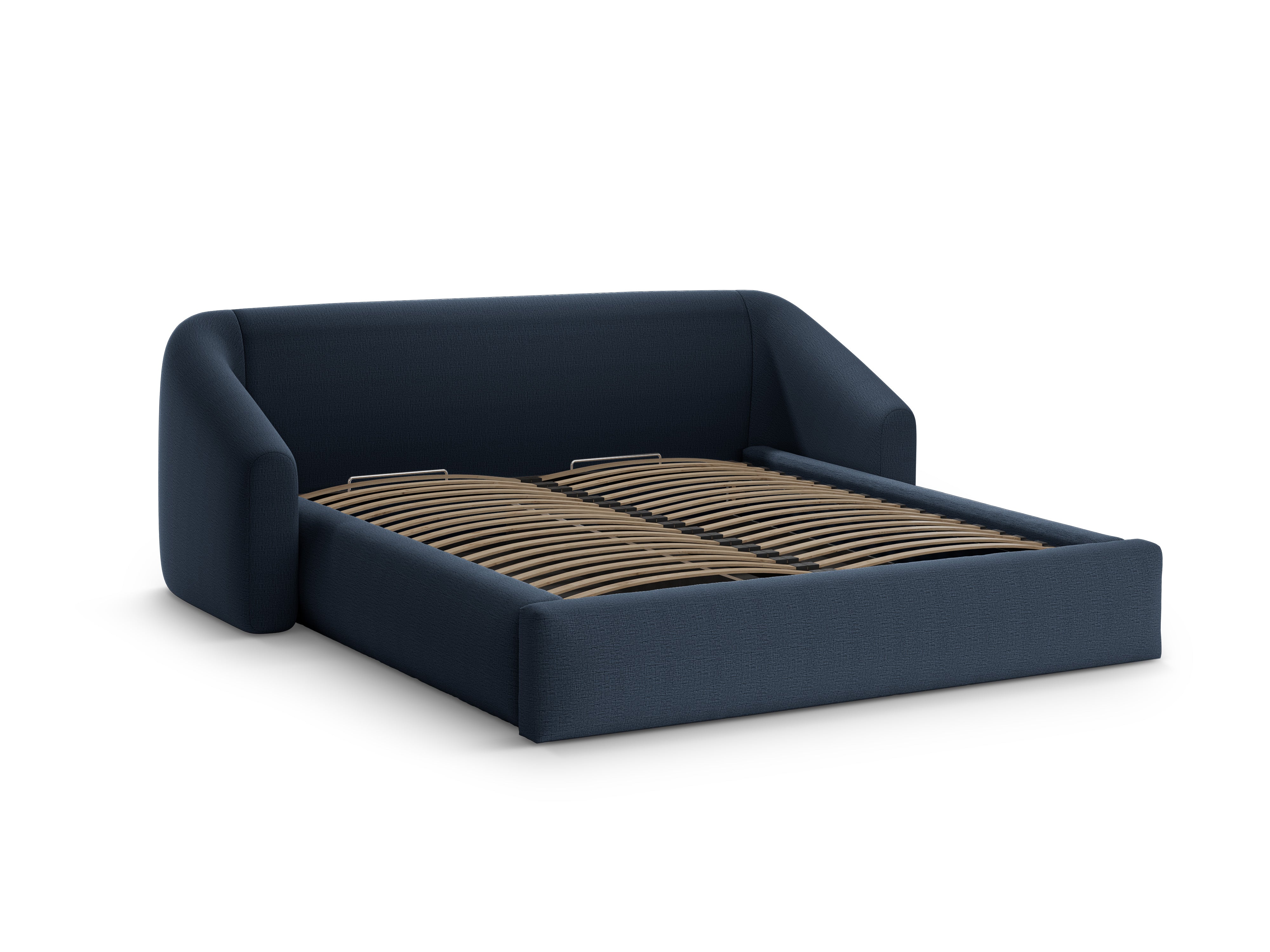 CAMPI bed blue chenille