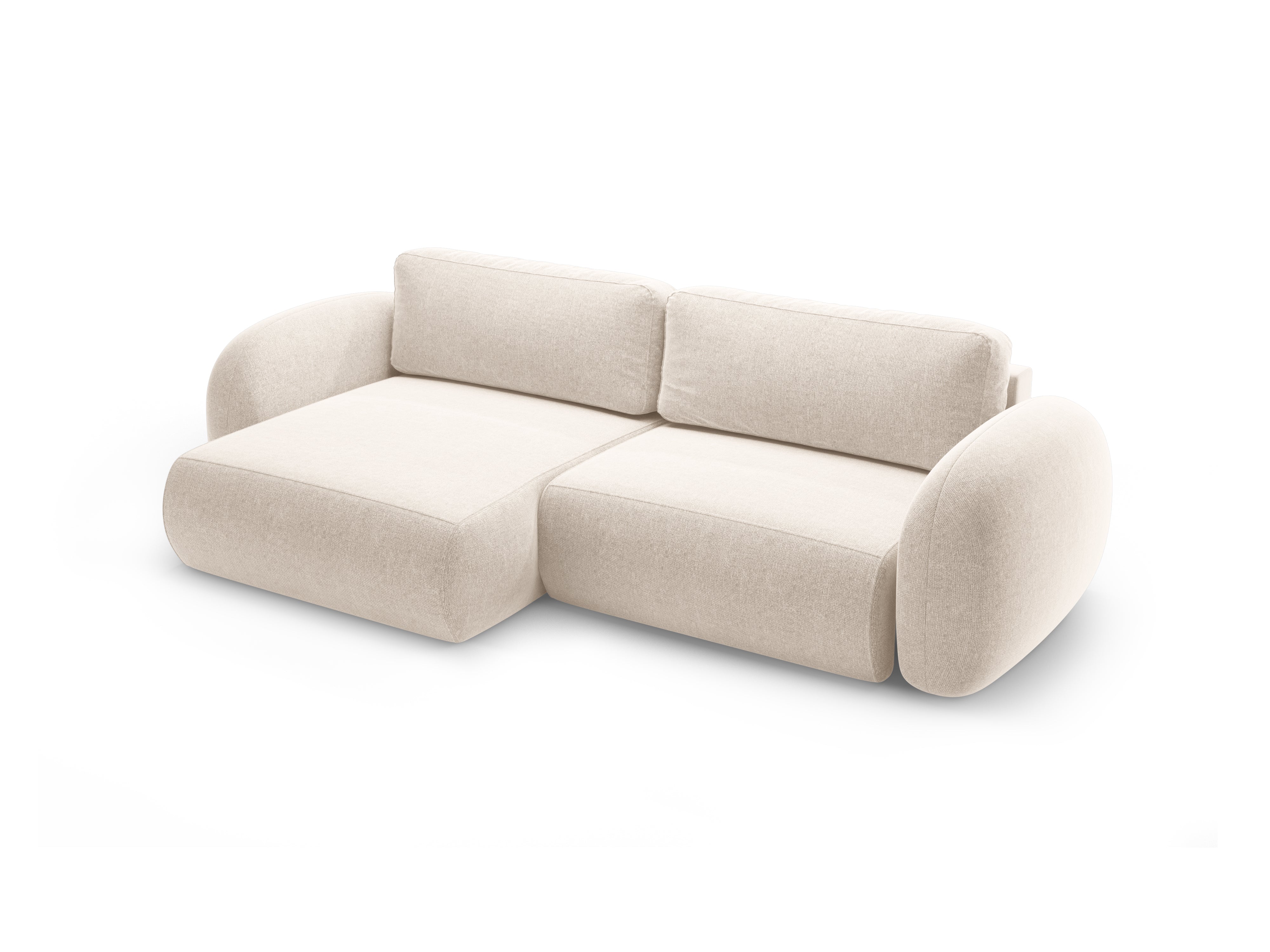 Universal corner sofa with sleeping function for 4 people TONALE light beige