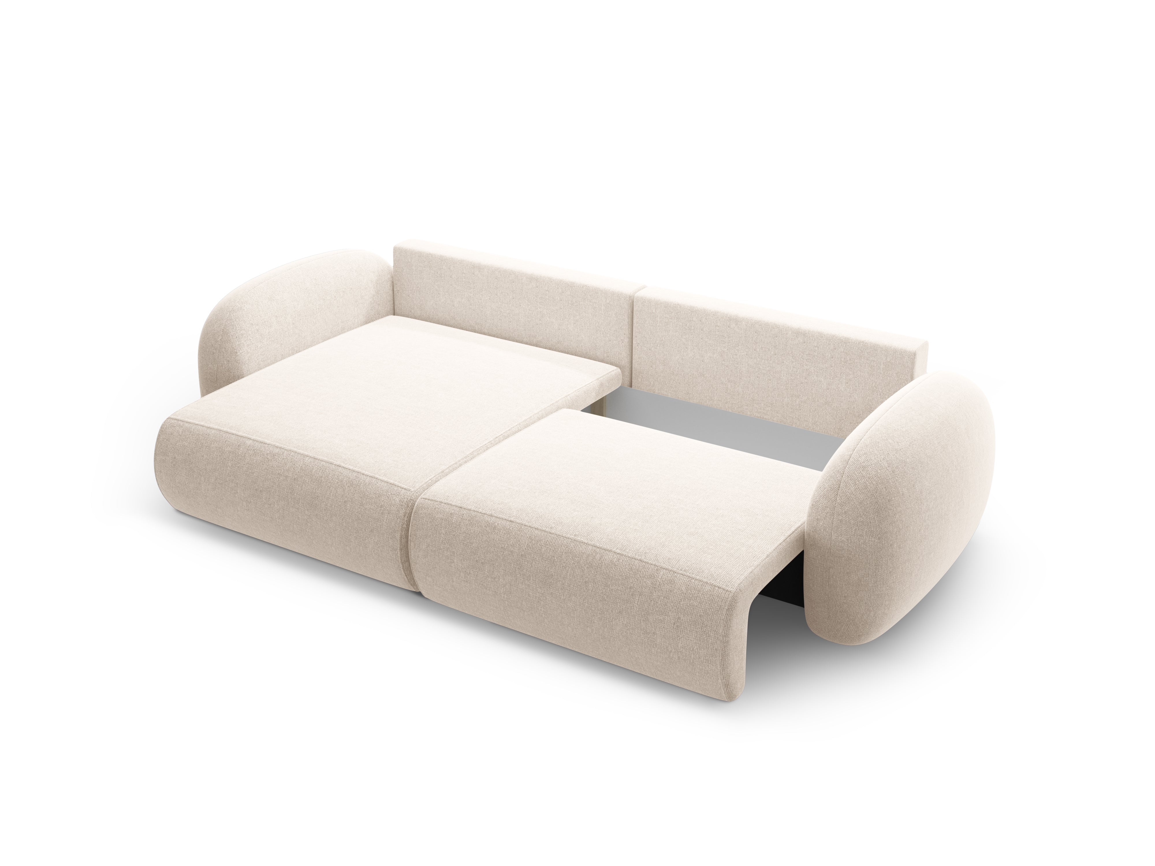 Universal corner sofa with sleeping function for 4 people TONALE light beige